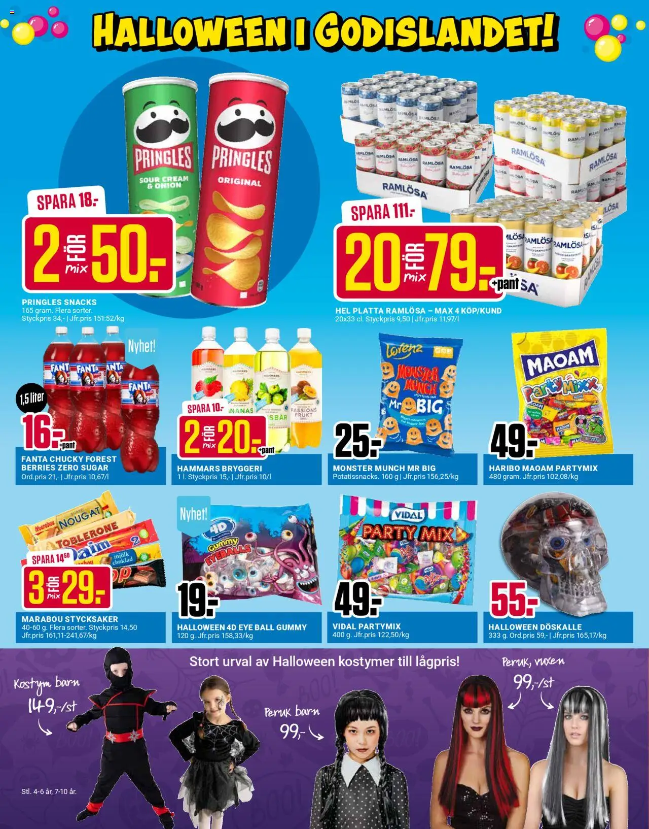 ÖoB reklamblad aktuell från 20.10.2025 | Sida: 2 | Produkter: Pringles, Fanta, Mjölk, Choklad
