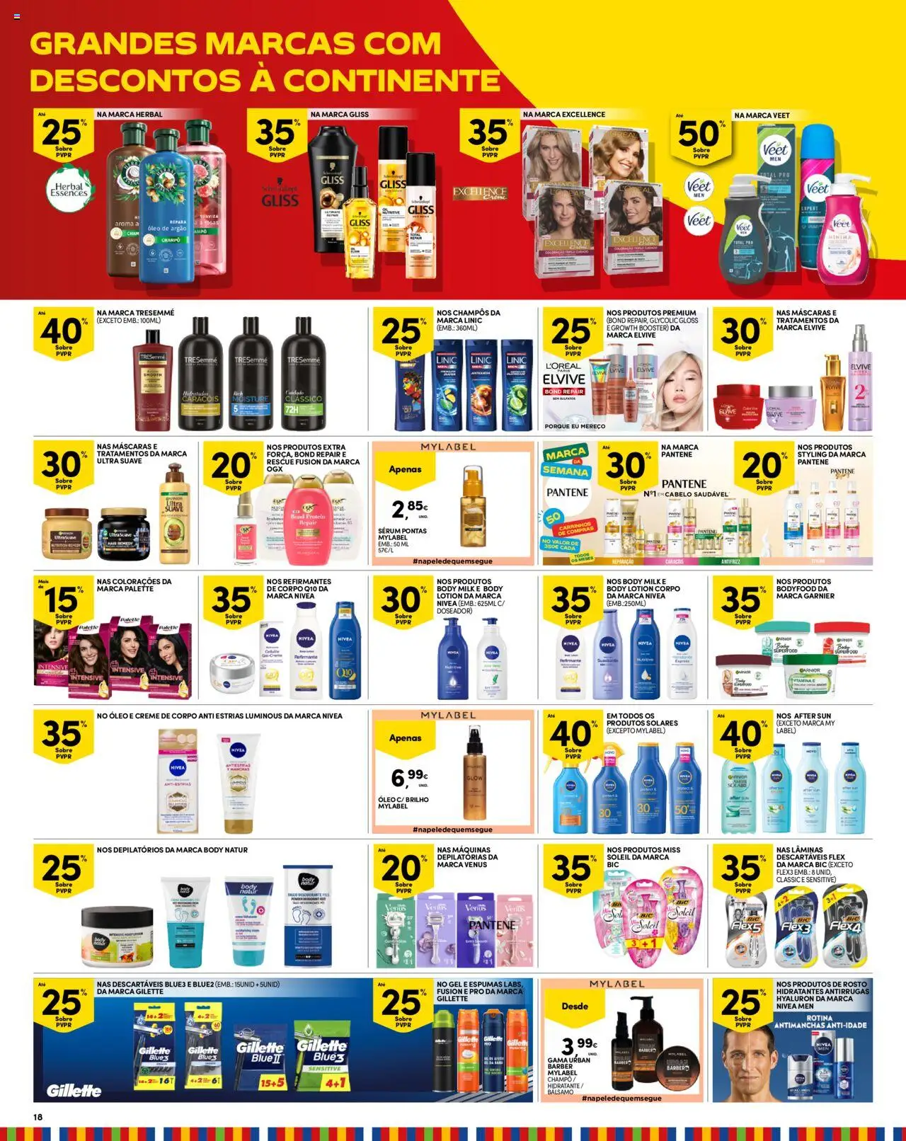Continente - Madeira │ válido de 12.08.2025 | Página: 18 | Produtos: Gloss, Creme de corpo, Shampoo, Sérum
