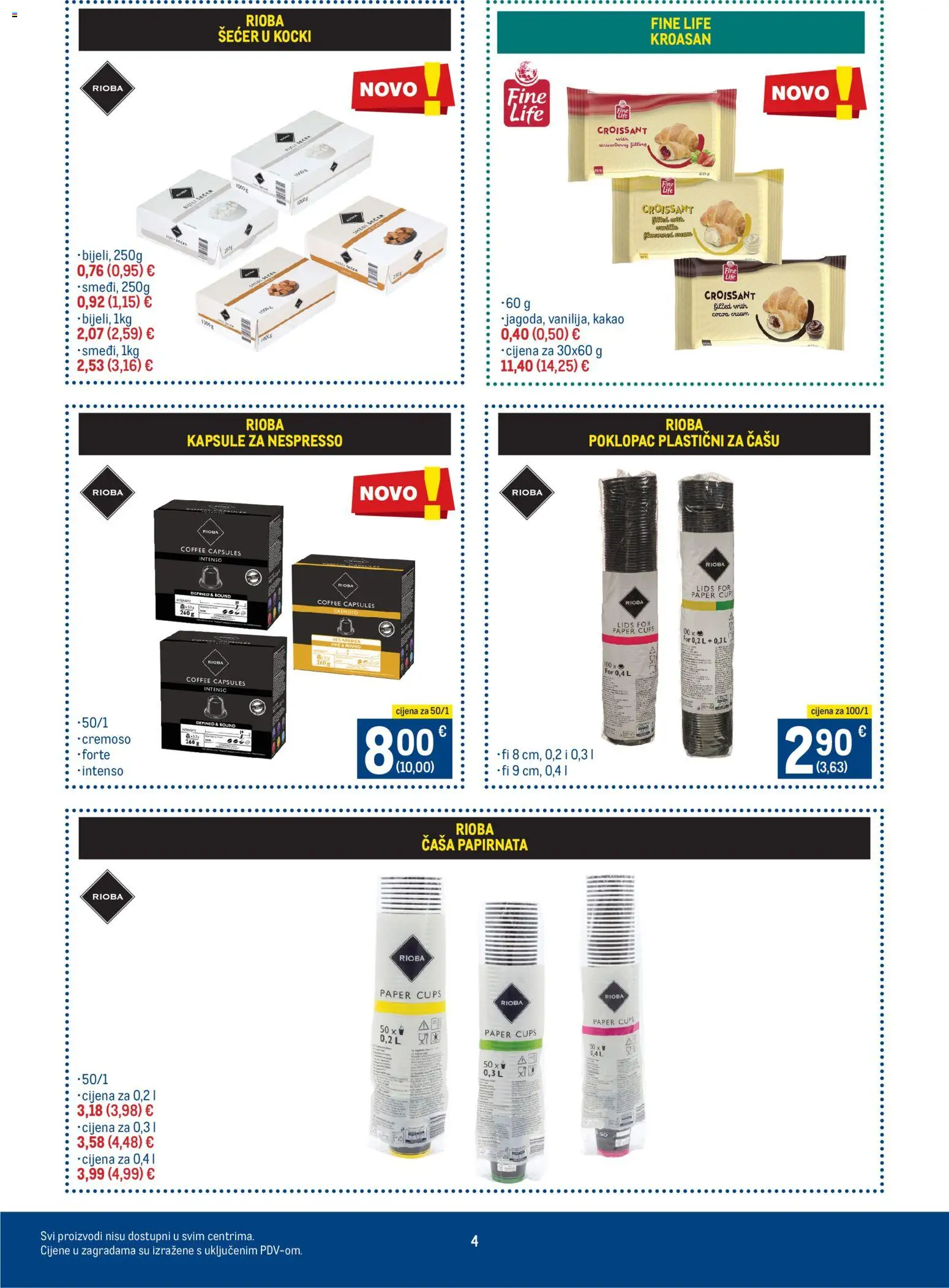 Metro katalog | vrijedi od 16.01.2026 | Stranica: 4 | Proizvodi: Šećer, Kakao, Kroasan