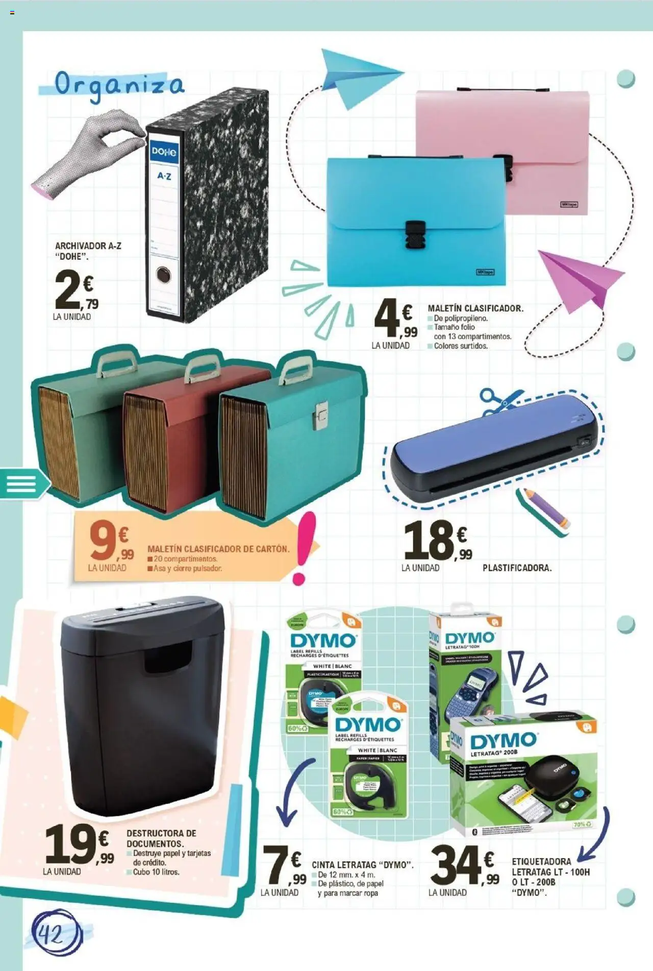 E.Leclerc folleto │ válido desde el 11.08.2025 | Página: 42 | Productos: Archivador, Ropa