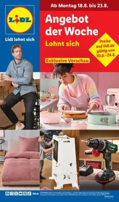 Lidl Prospekt 	 gültig ab dem 18.08.2025