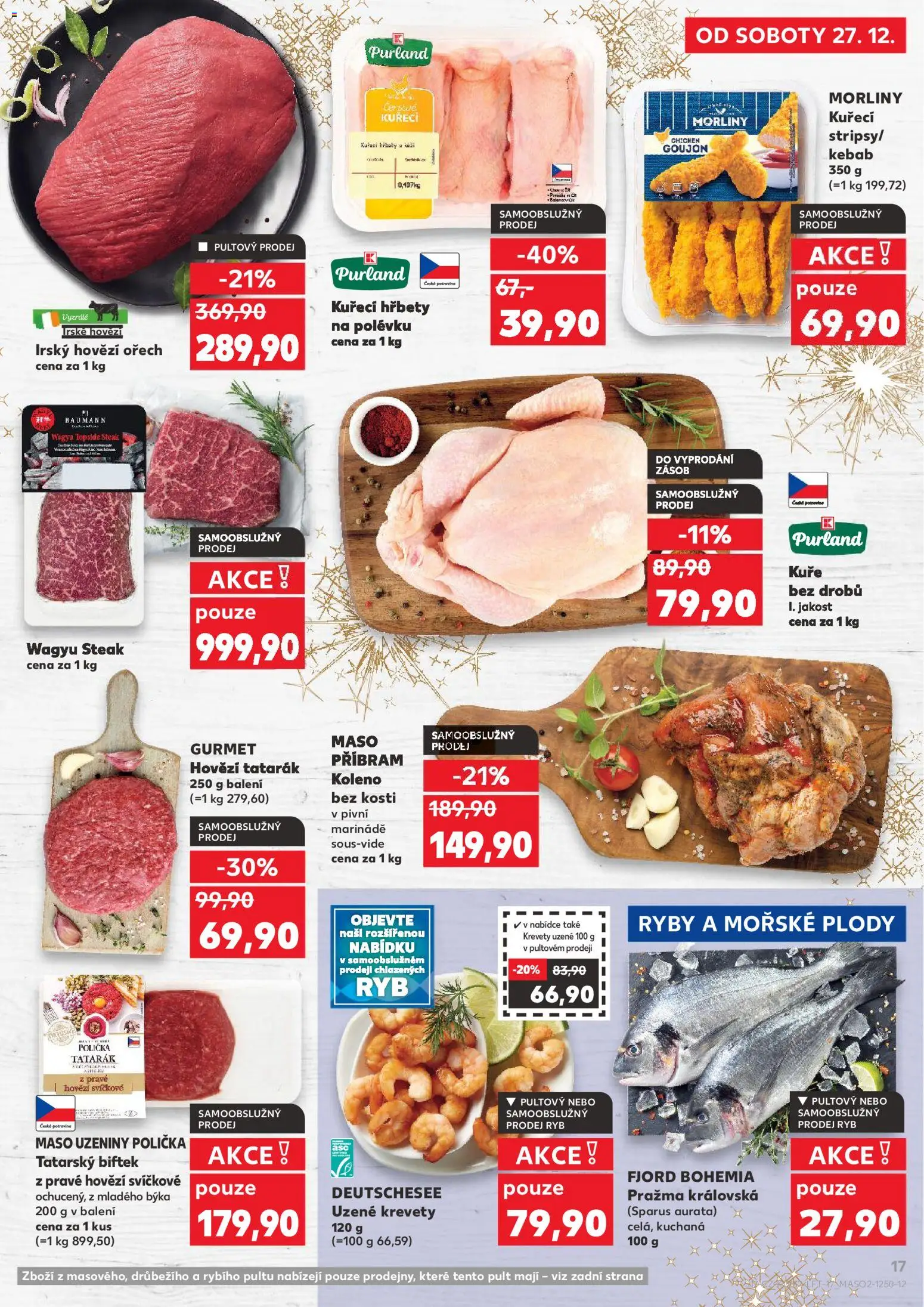 Kaufland leták - Chomutov od 27.12.2025 | Strana: 17 | Produkty: Polička, Pražma, Kuře, Tatarák