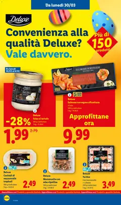 Anteprima del volantino Deluxe Salsa al tartufo, Salsa al tartufo, 180 g confezione valido a partire dal 30.03.2026 | Pagina: 16