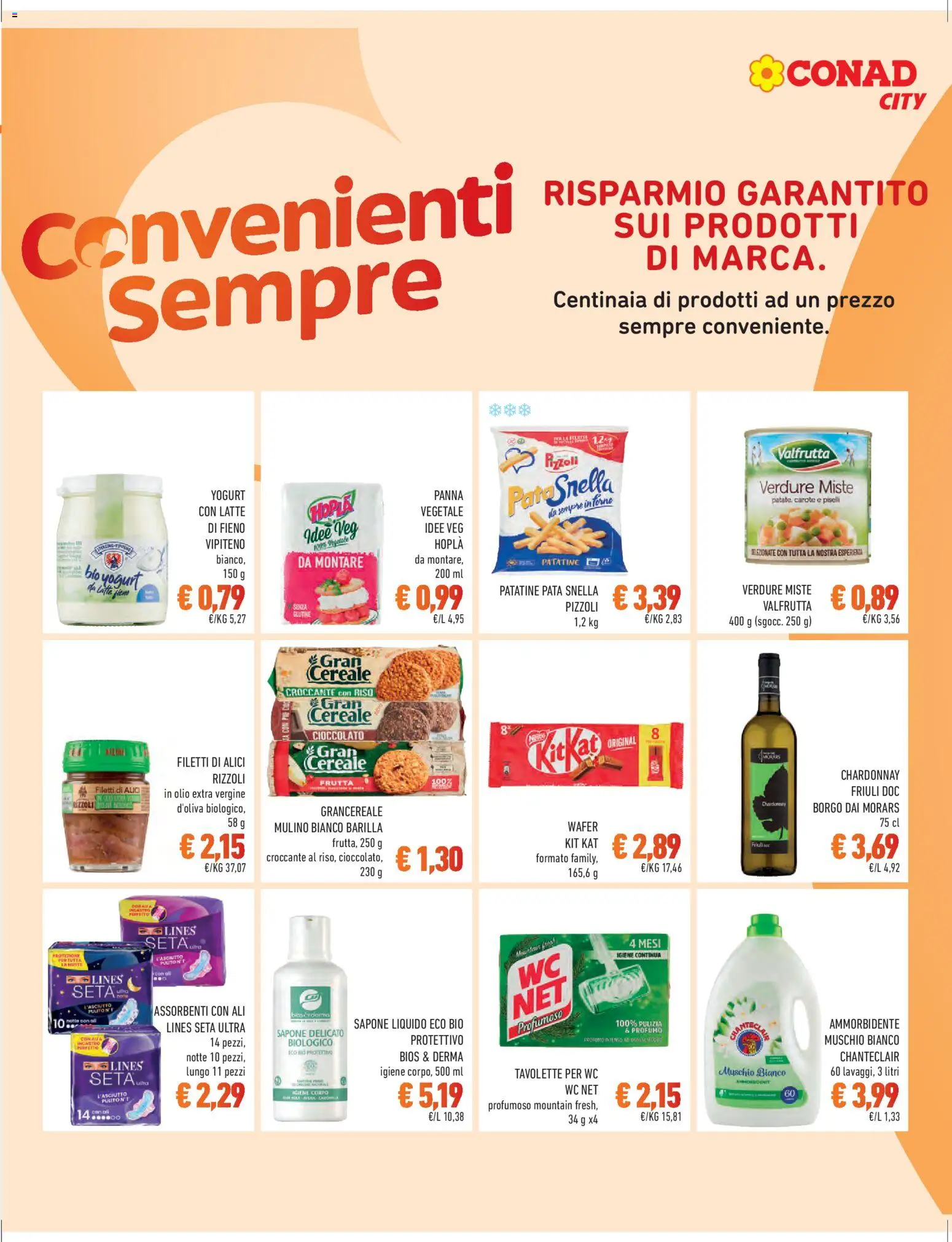 Volantino Conad del 27.02.2026 | Pagina: 7 | Prodotti: Verdure, Olio, Alici, Profumo