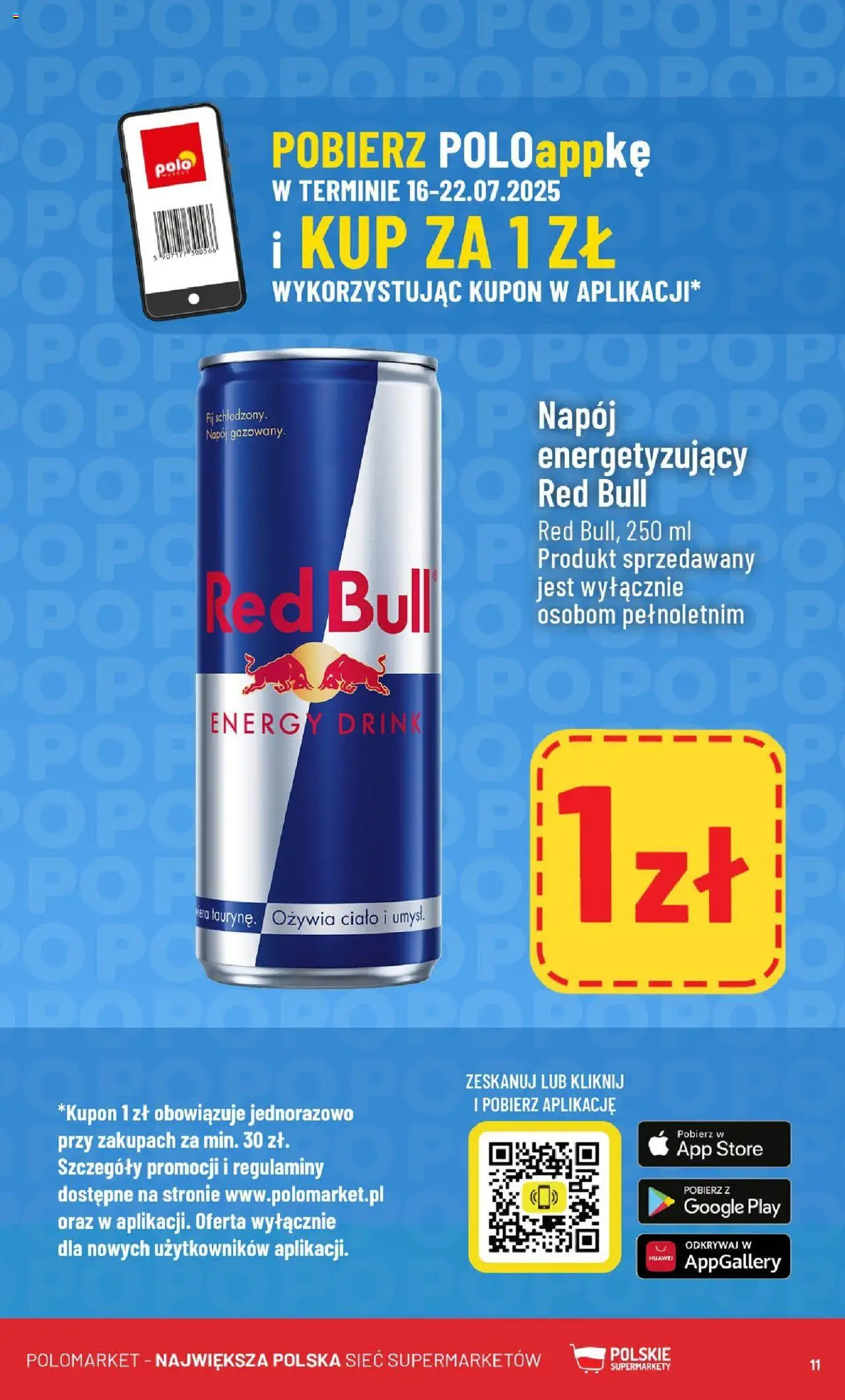 POLOmarket Gazetka od 16.07.2025 | Strona: 11 | Produkty: Red bull