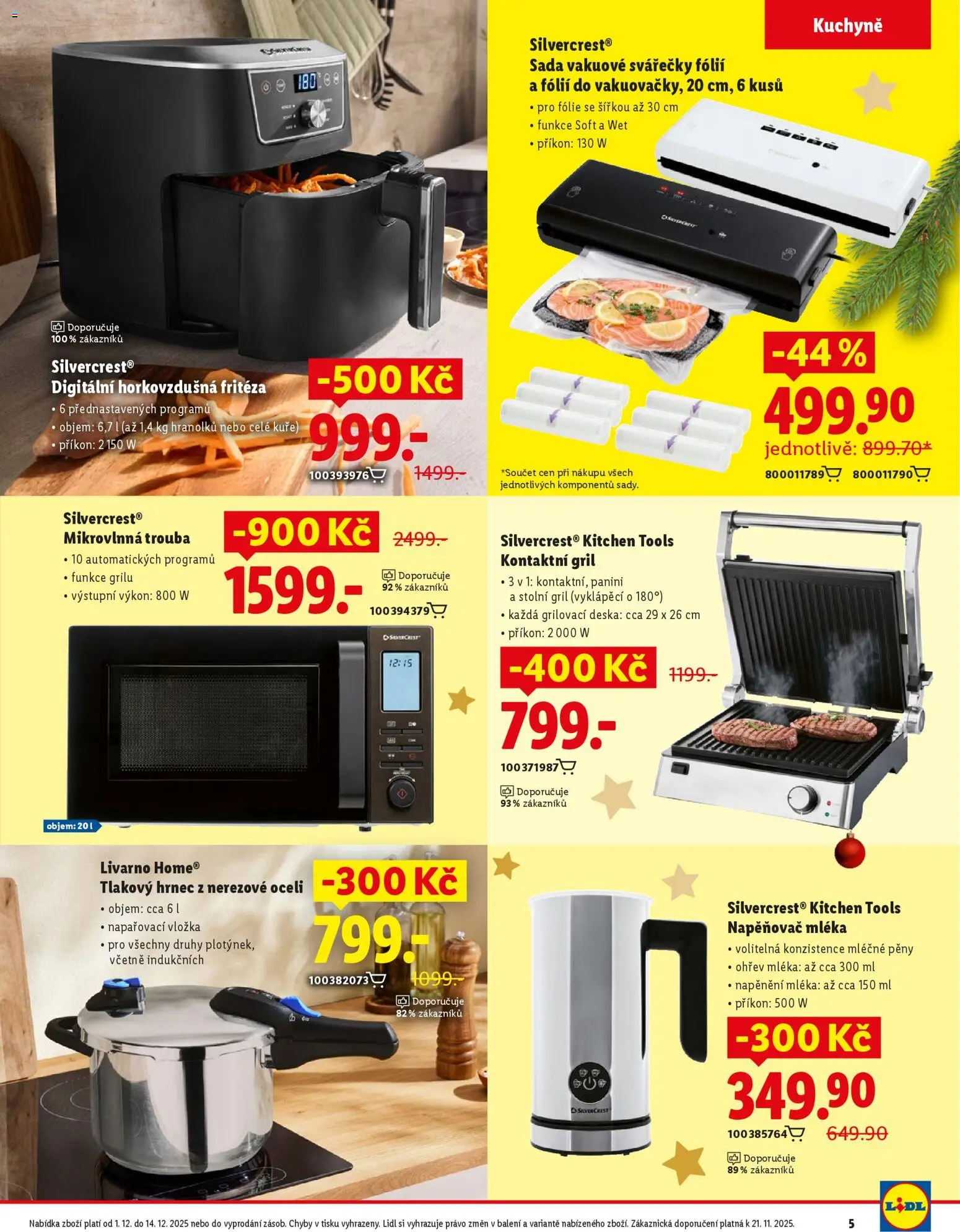 Lidl magazín od 01.12.2025 | Strana: 5 | Produkty: Tlakový hrnec, Stolní gril, Trouba, Mikrovlnná trouba