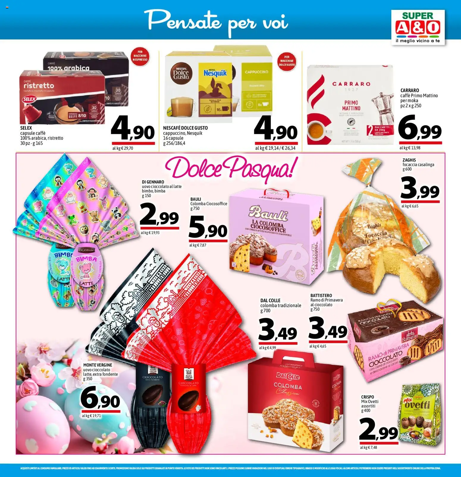 Volantino A&O del 12.03.2026 | Pagina: 11 | Prodotti: Crema, Caffè, Cioccolato, Mandorle