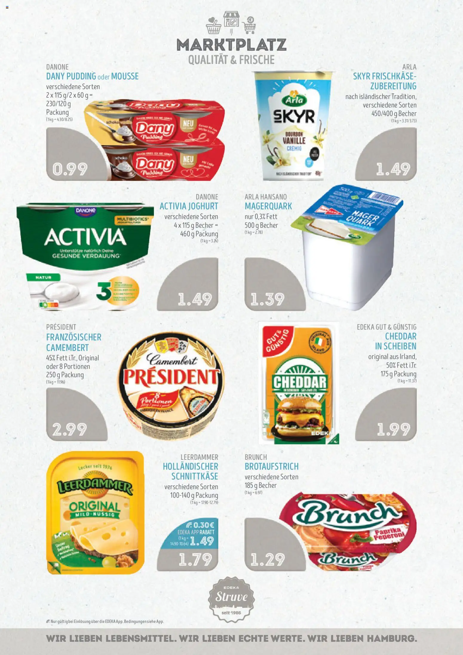 Edeka Struve Prospekt 	 – gültig ab 02.02.2026 | Seite: 8 | Produkte: Joghurt, Leerdammer, Skyr, Paprika