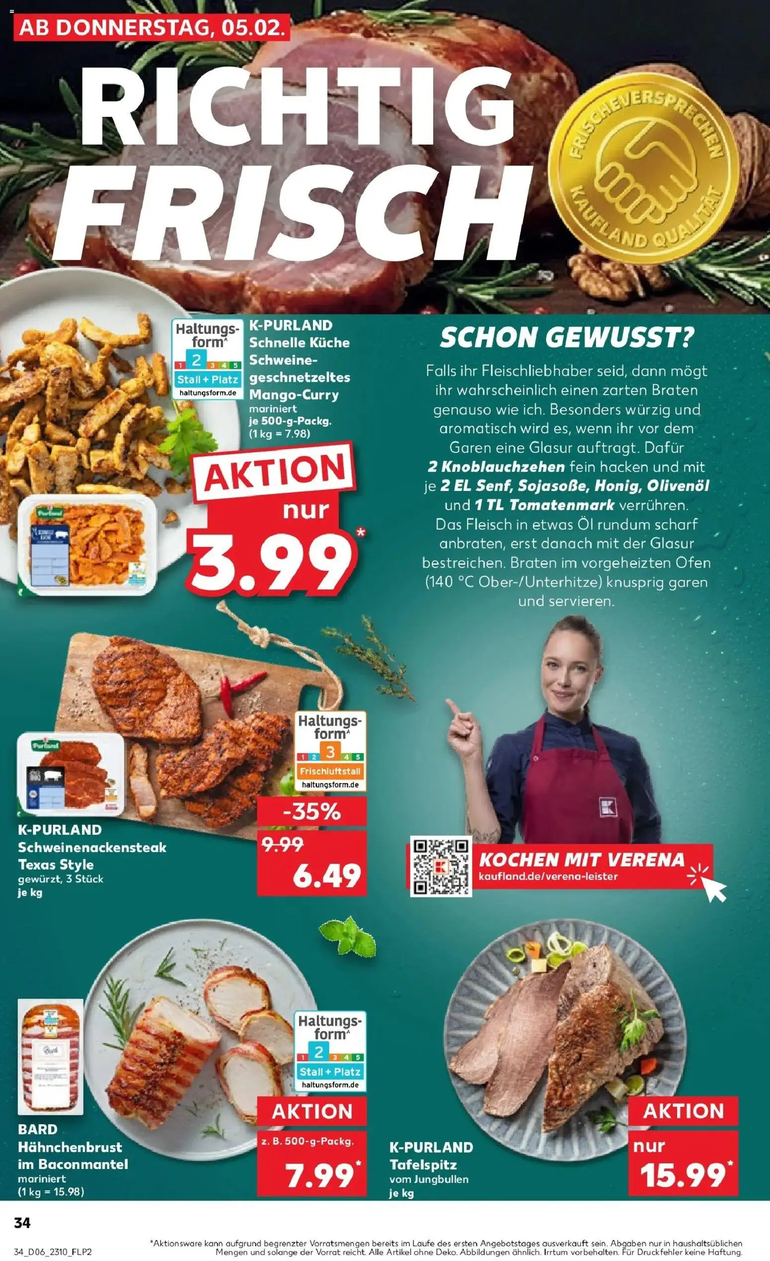Kaufland prospekt Heidelberg	 – gültig ab 09.02.2026 | Seite: 34 | Produkte: Tafelspitz, Öl, Olivenol, Fleisch