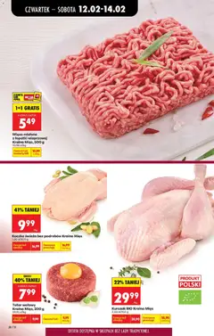Pogląd oferty "Tatar wołowy Kraina Mięs, 200 g, Tatar wołowy, 200 g" - ważna od 12.02.2026 | Strona: 40