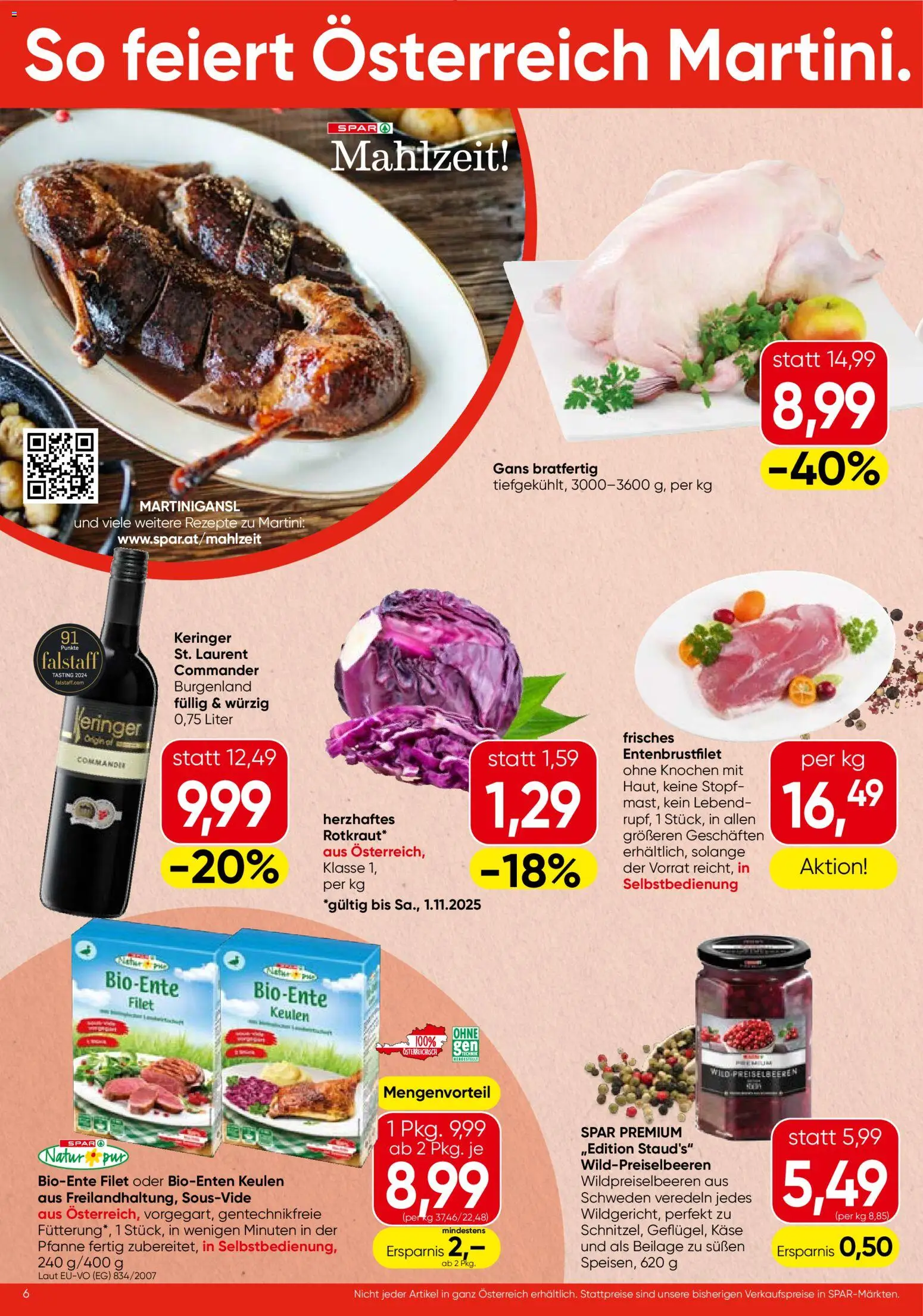 Spar Flugblatt - Burgenland gültig ab 30.10.2025 | Seite: 6 | Produkte: Käse