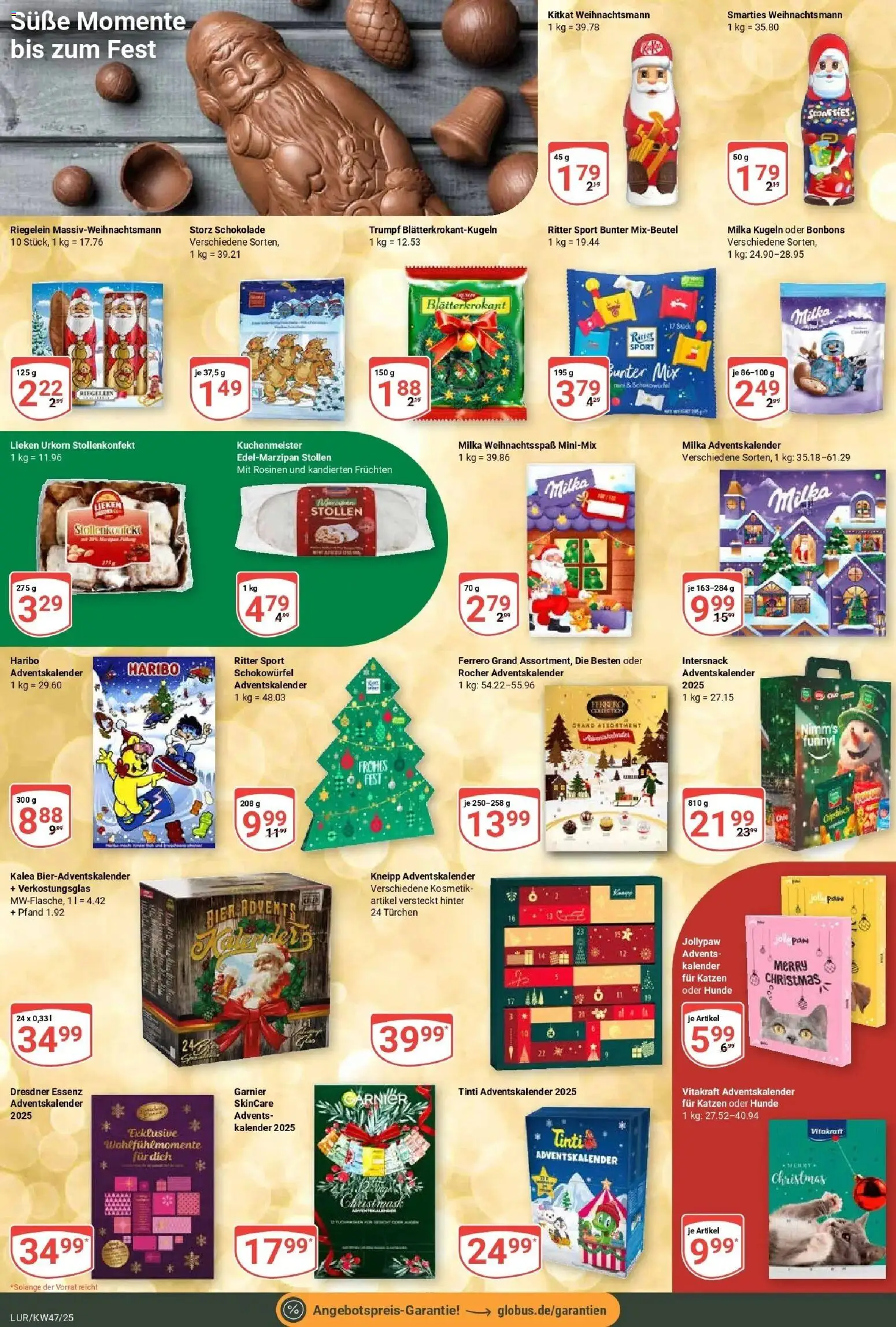 Globus prospekt Hamburg	 – gültig ab 17.11.2025 | Seite: 26 | Produkte: Haribo, Schokolade, Ritter sport, Rosinen