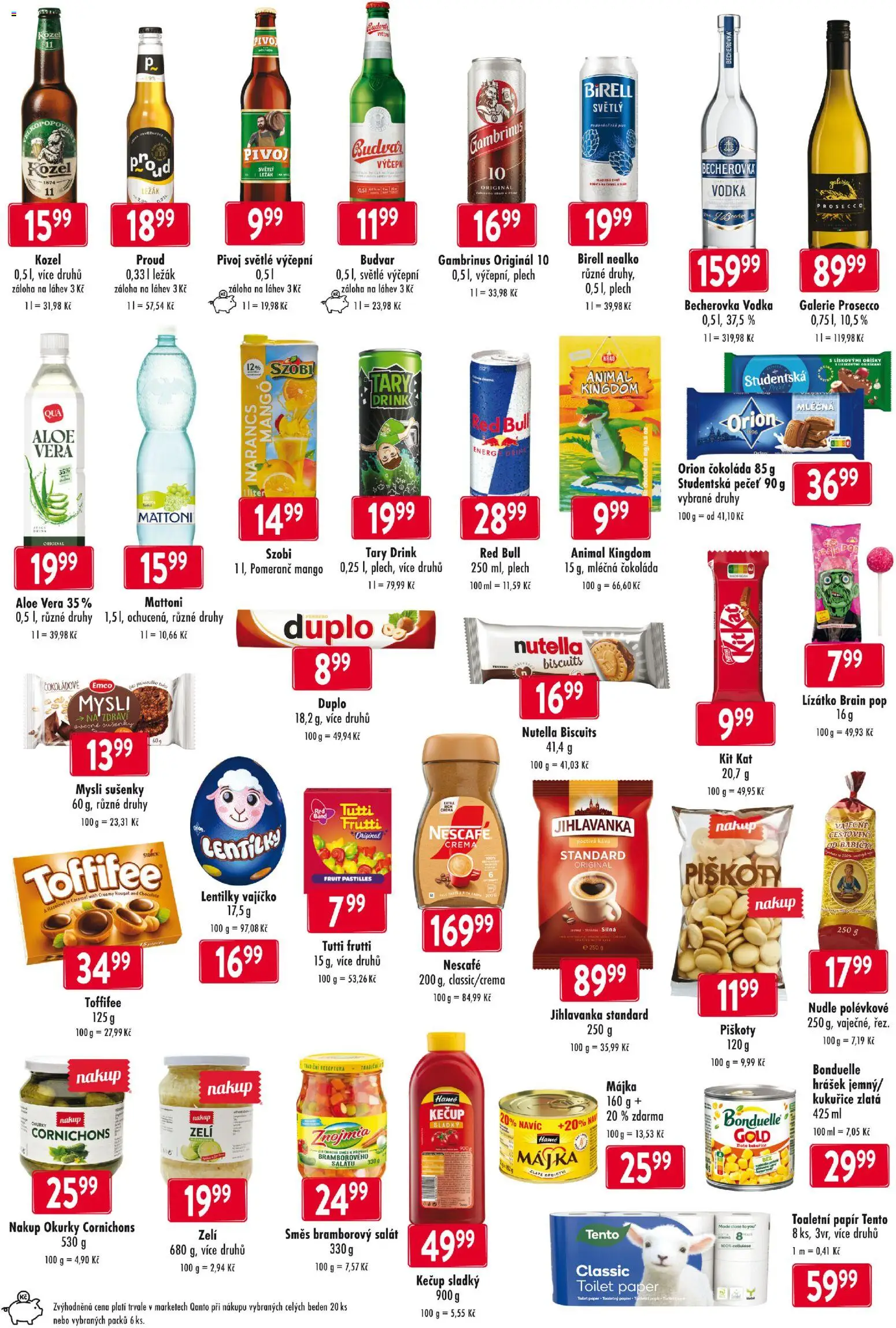 Astur & Qanto leták od 02.04.2026 | Strana: 3 | Produkty: Čokoláda, Salát, Kozel, Red Bull
