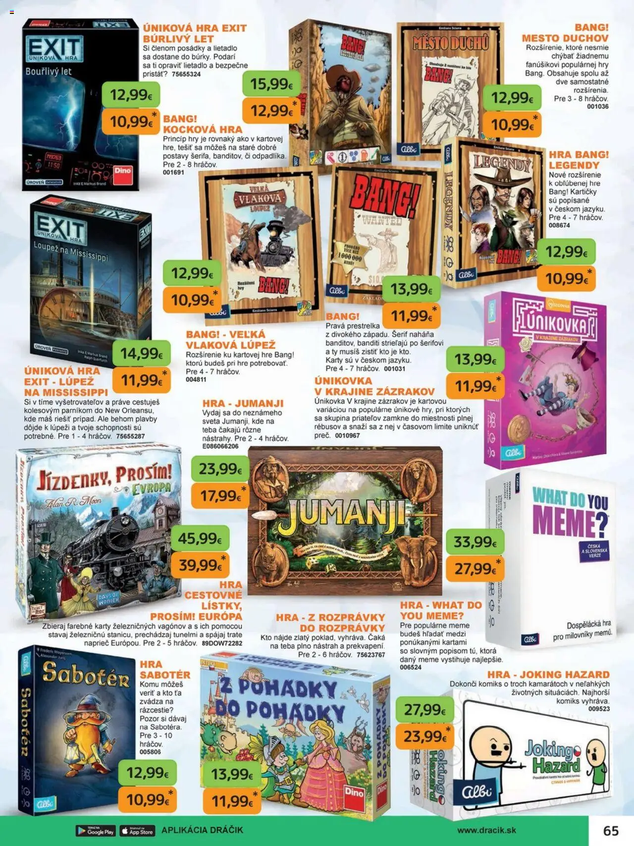 Nové Dráčik akcie – leták je platný od 03.10.2025 | Strana: 65 | Produkty: Hra
