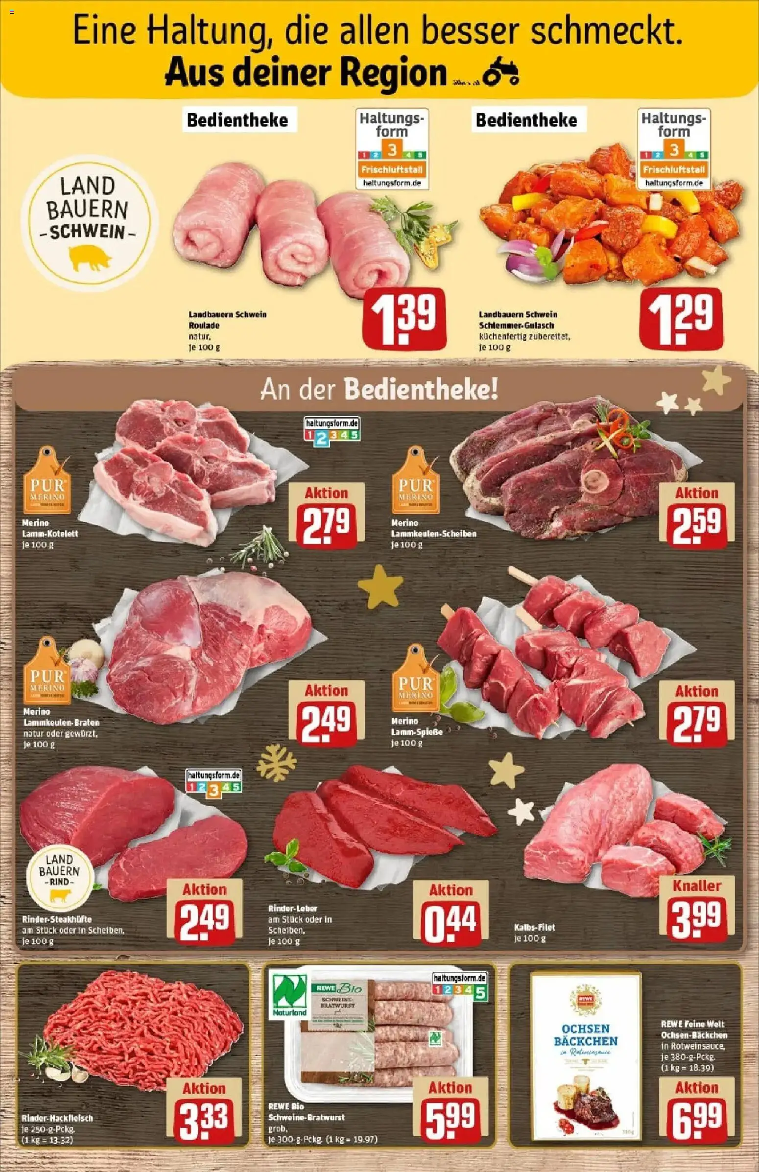 Rewe prospekt Ettlingen	 – gültig ab 23.11.2025 | Seite: 11 | Produkte: Bratwurst, Steak