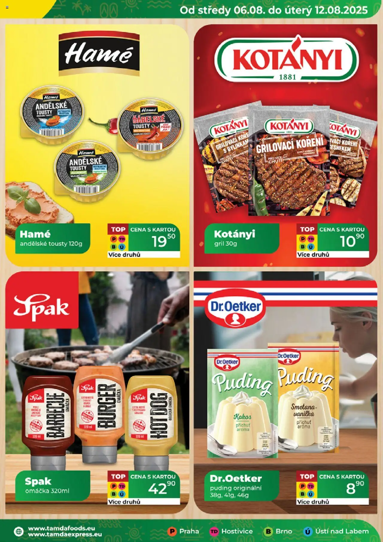 Tamda Foods leták od 06.08.2025 | Strana: 11 | Produkty: Smetana, Hot dog, Puding, Gril