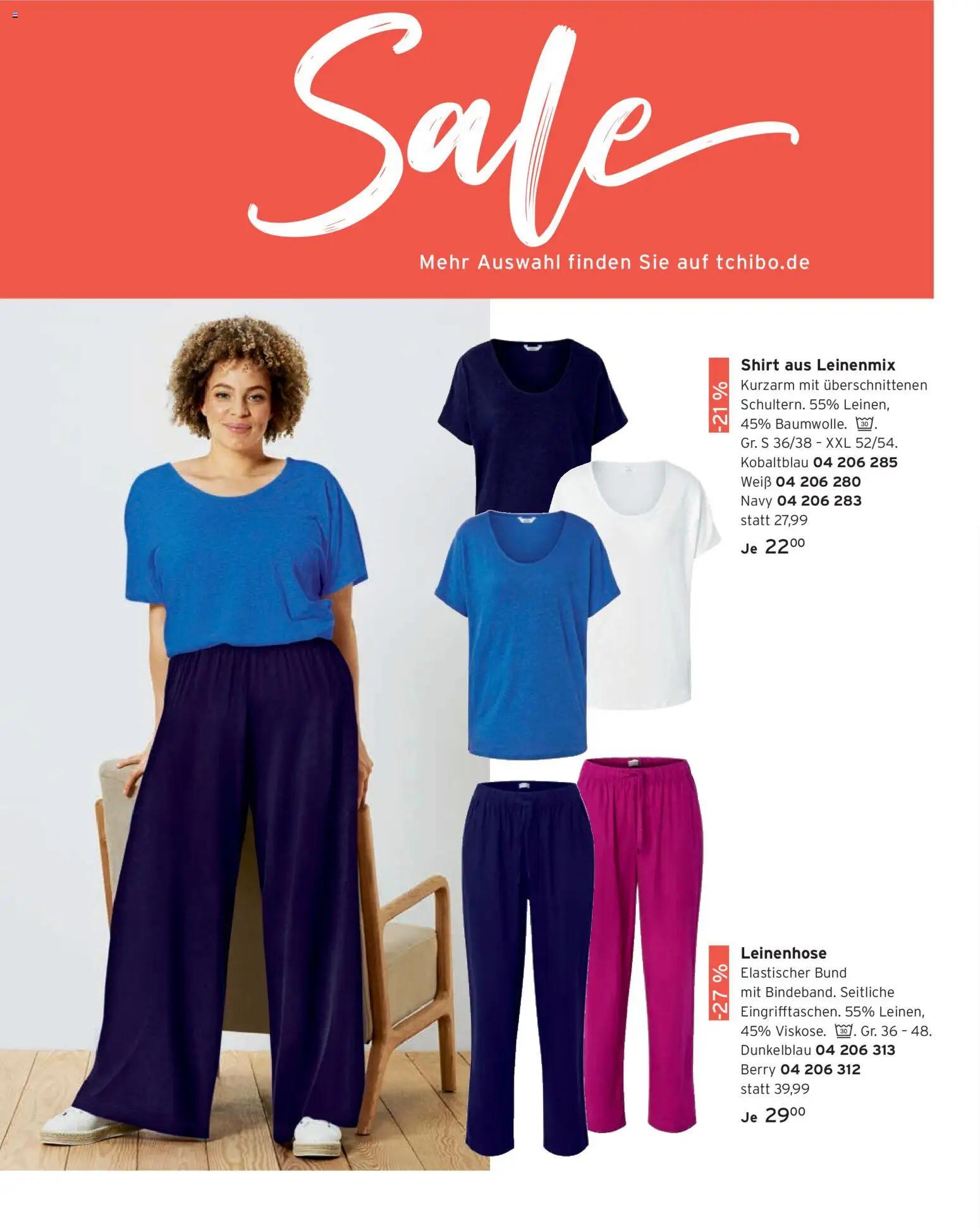 Tchibo Prospekt April – gültig ab 01.04.2026 | Seite: 176 | Produkte: Shirt, Leinenhose