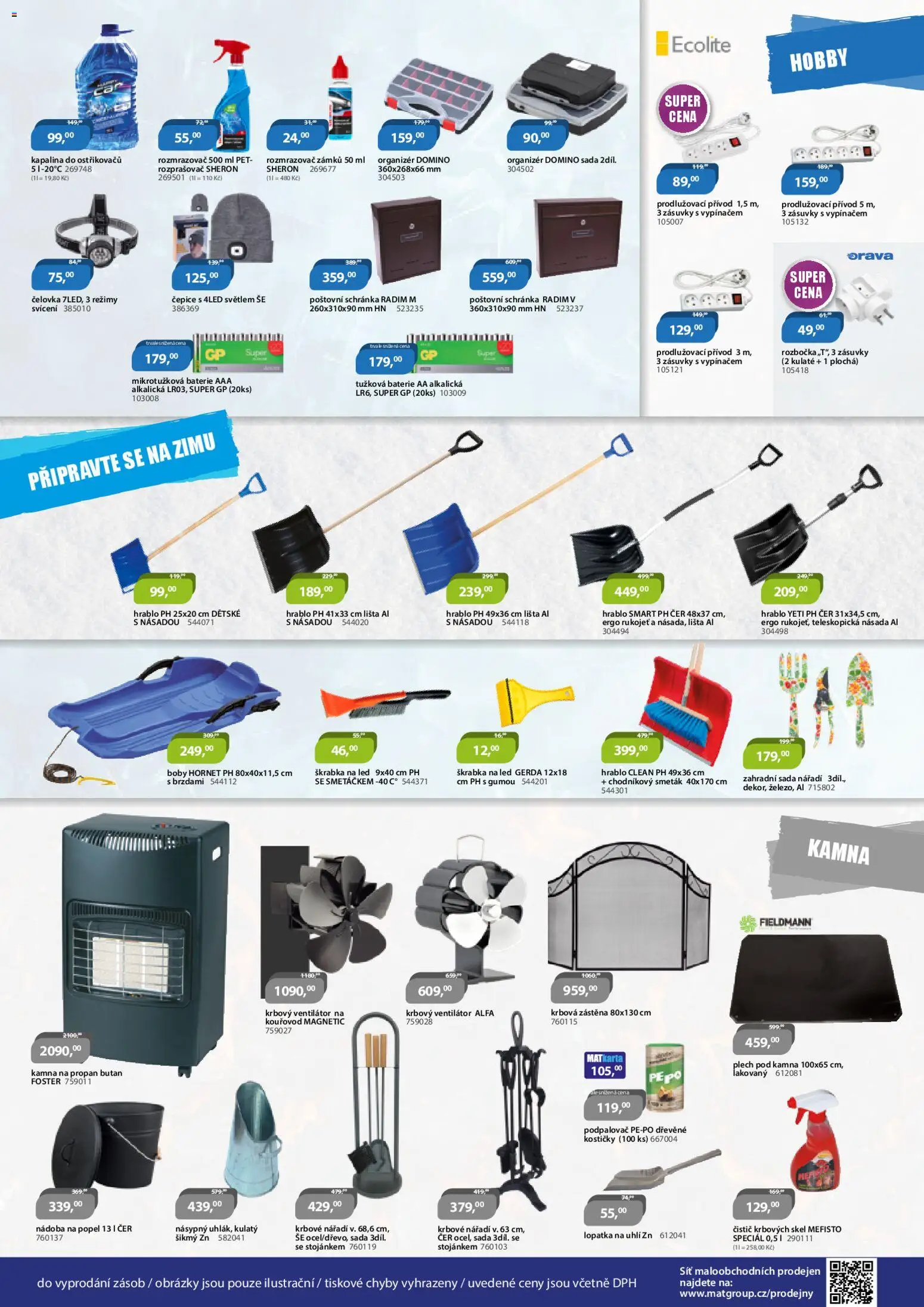 M.A.T. leták od 14.11.2025 | Strana: 6 | Produkty: Čepice, Poštovní schránka, Smeták, Krbová zástěna