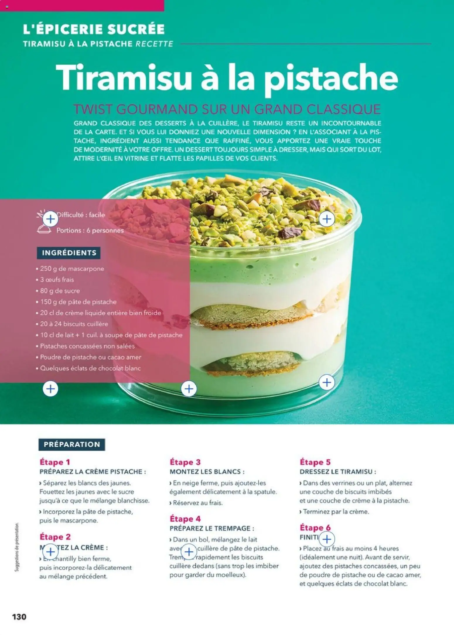 {H1} | Page: 130 | Produits: Vitrine, Sucre, Pistaches, Biscuits