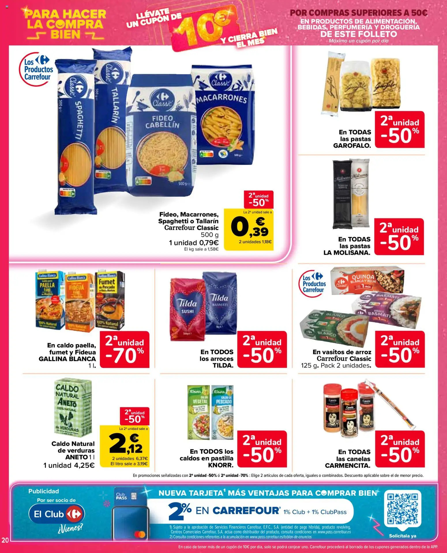 Carrefour Market folleto │ válido desde el 12.03.2026 | Página: 20 | Productos: Arroz, Pescado, Marco, Σιδερώστρα