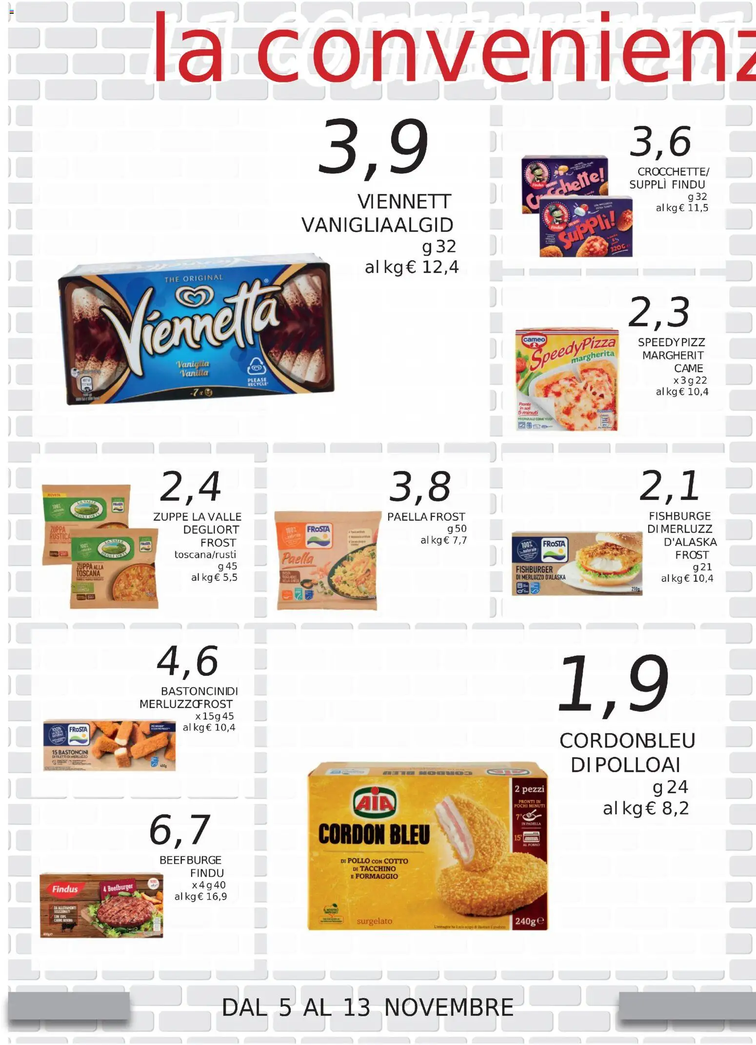 Volantino Coal del 05.11.2025 | Pagina: 2 | Prodotti: Pollo, Merluzzo, Formaggio, Paella