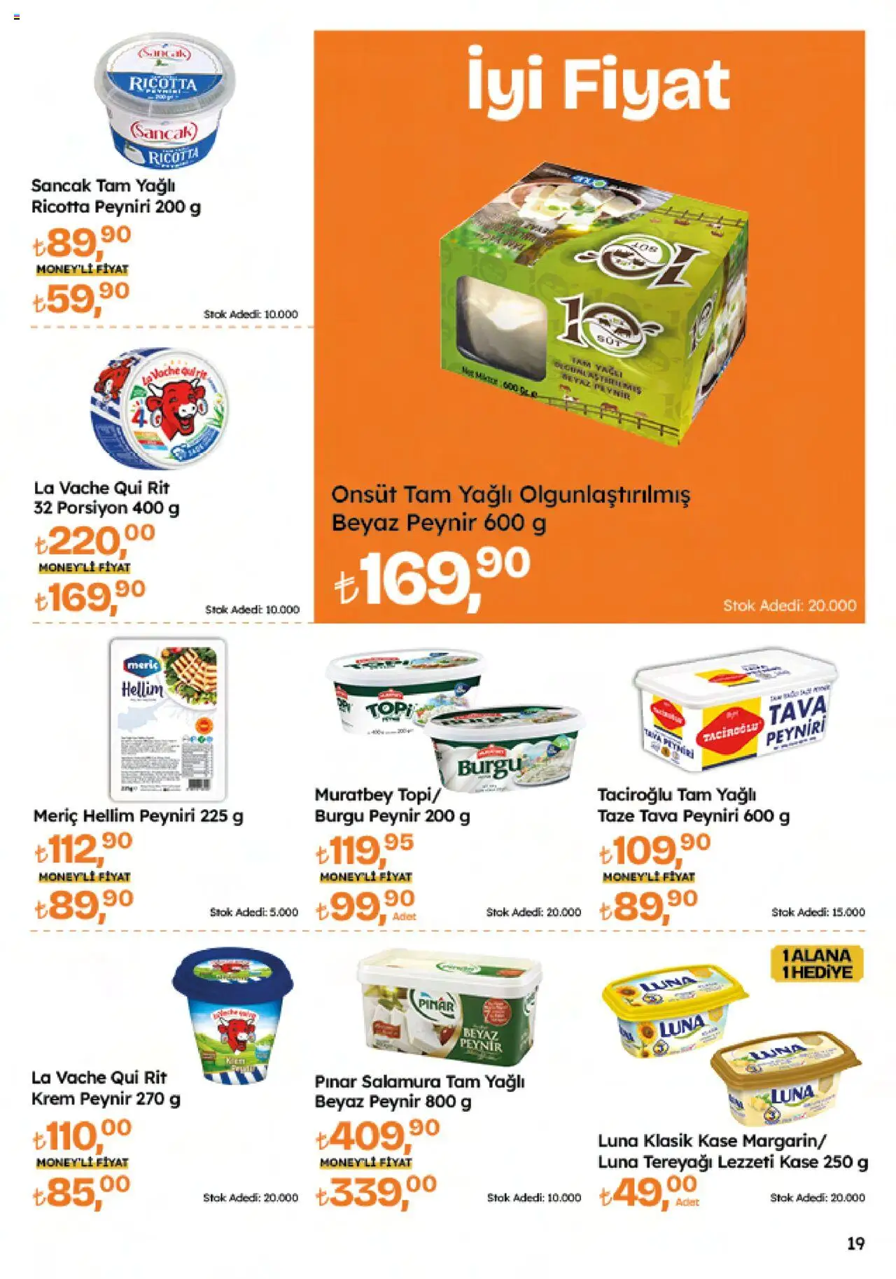 Migros Katalog - 5M Migroskop Dijital - 25.09.2025 tarihinden itibaren geçerlidir | Sayfa: 19 | Ürünler: Kaşe, Krem, Tereyağı, Peynir