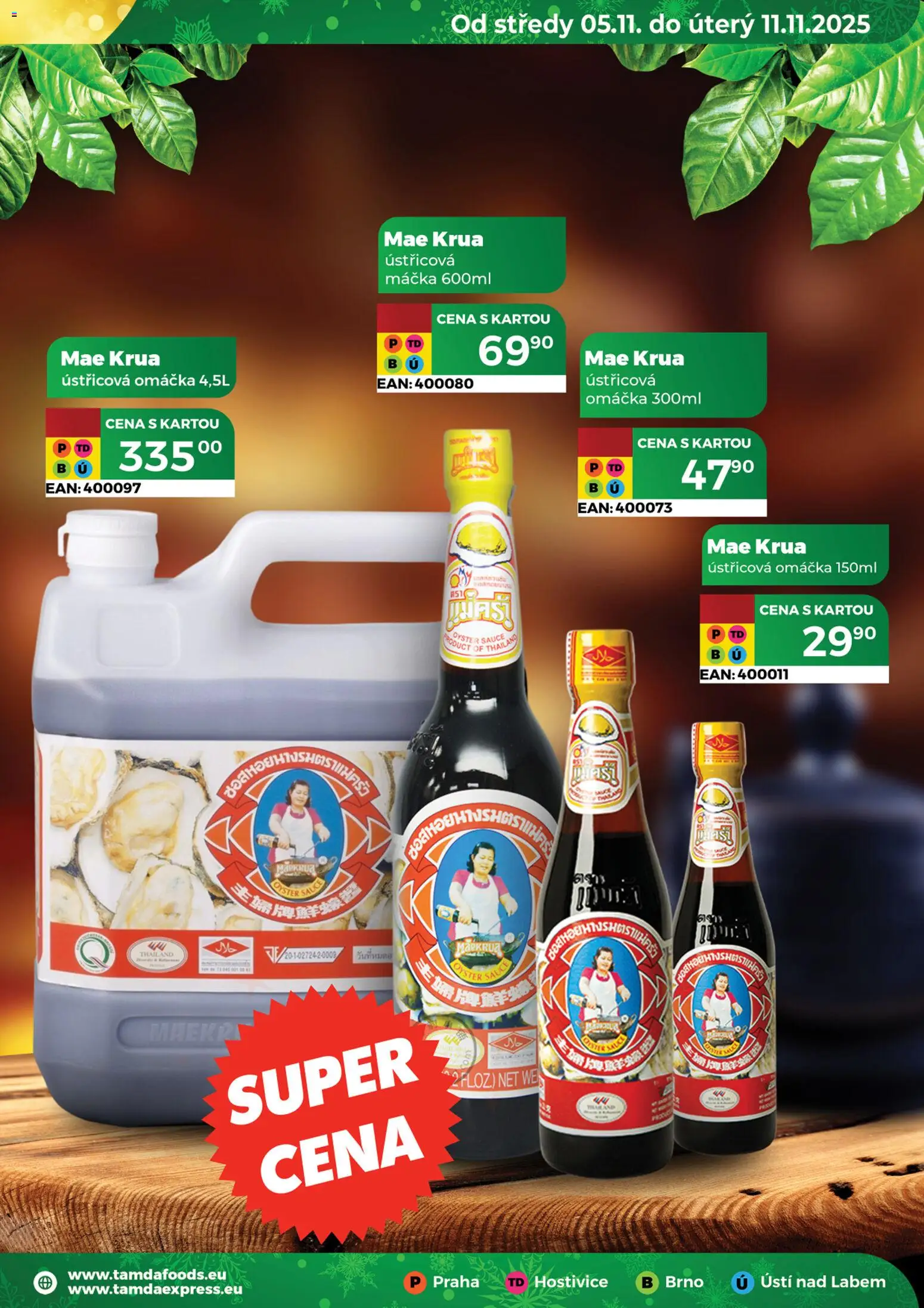 Tamda Foods leták od 05.11.2025 | Strana: 34 | Produkty: Ústřicová omáčka
