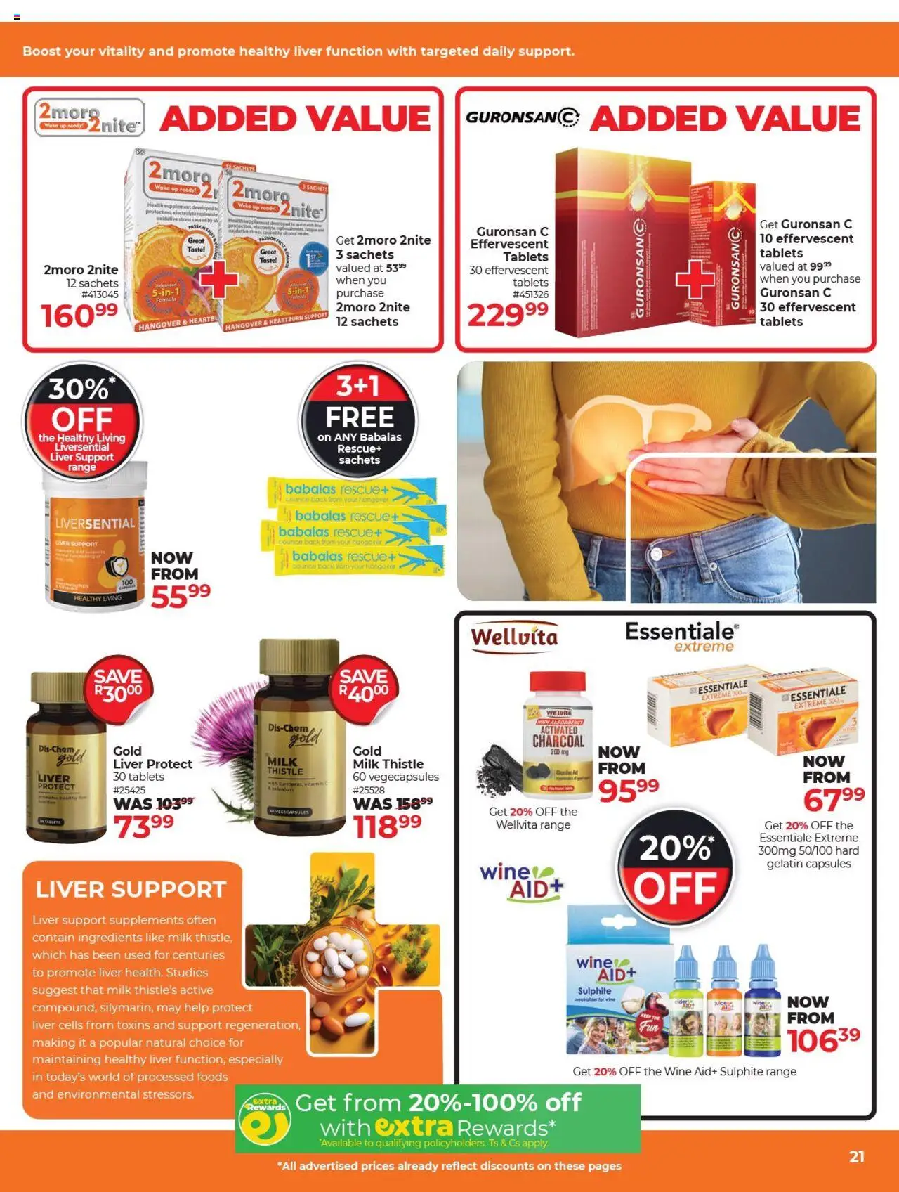 New Dis-Chem catalogue – valid from 16.09.2025 | Page: 21 | Products: Drone, Milk, Wine, Supplements