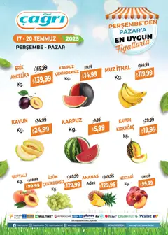 17.07.2025 tarihinden itibaren geçerli olan Çağrı Market kataloğu önizlemesi