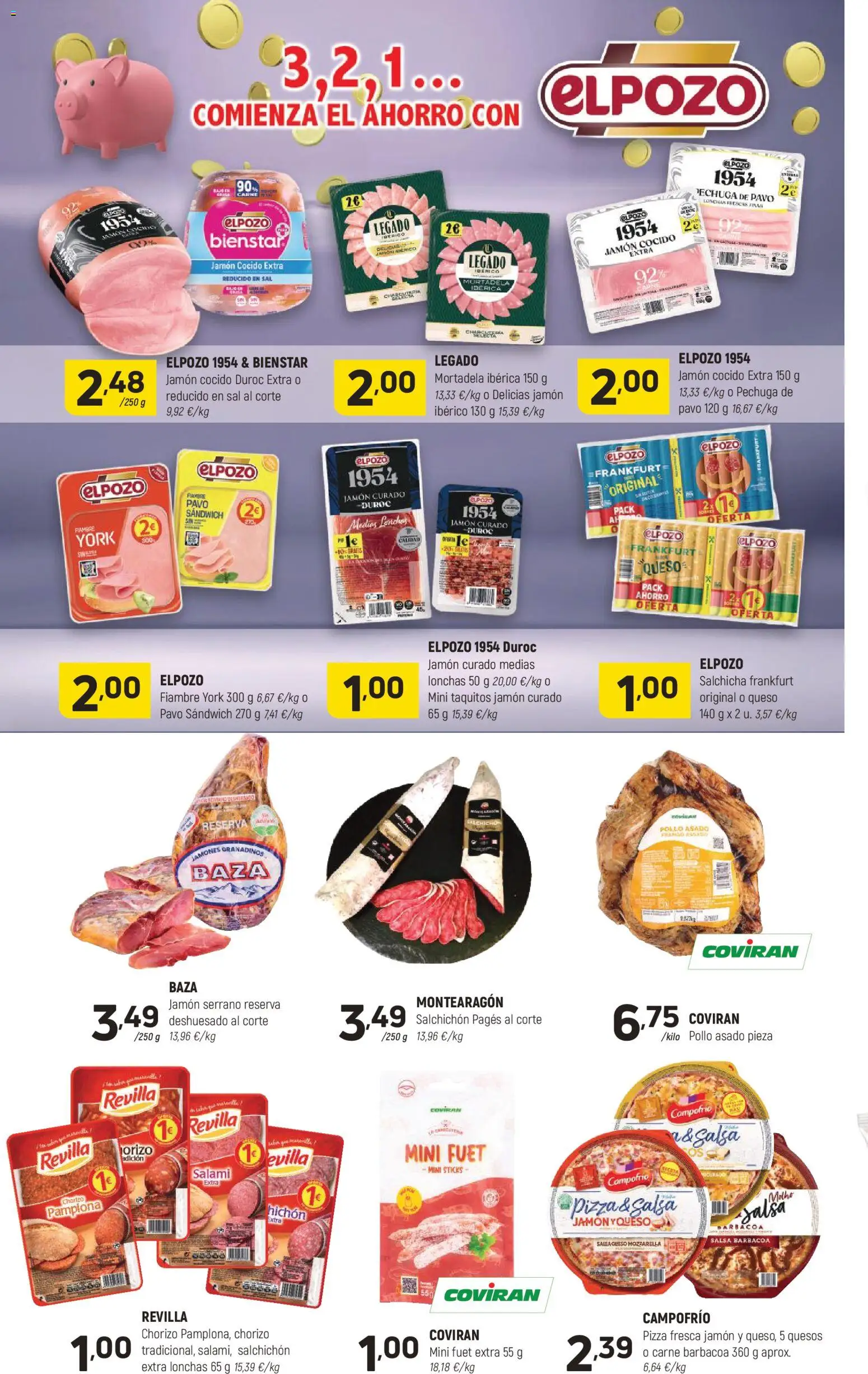 Coviran ofertas │ válido desde el 13.01.2026 | Página: 4 | Productos: Medias, Jamón, Jamón cocido, Pizza