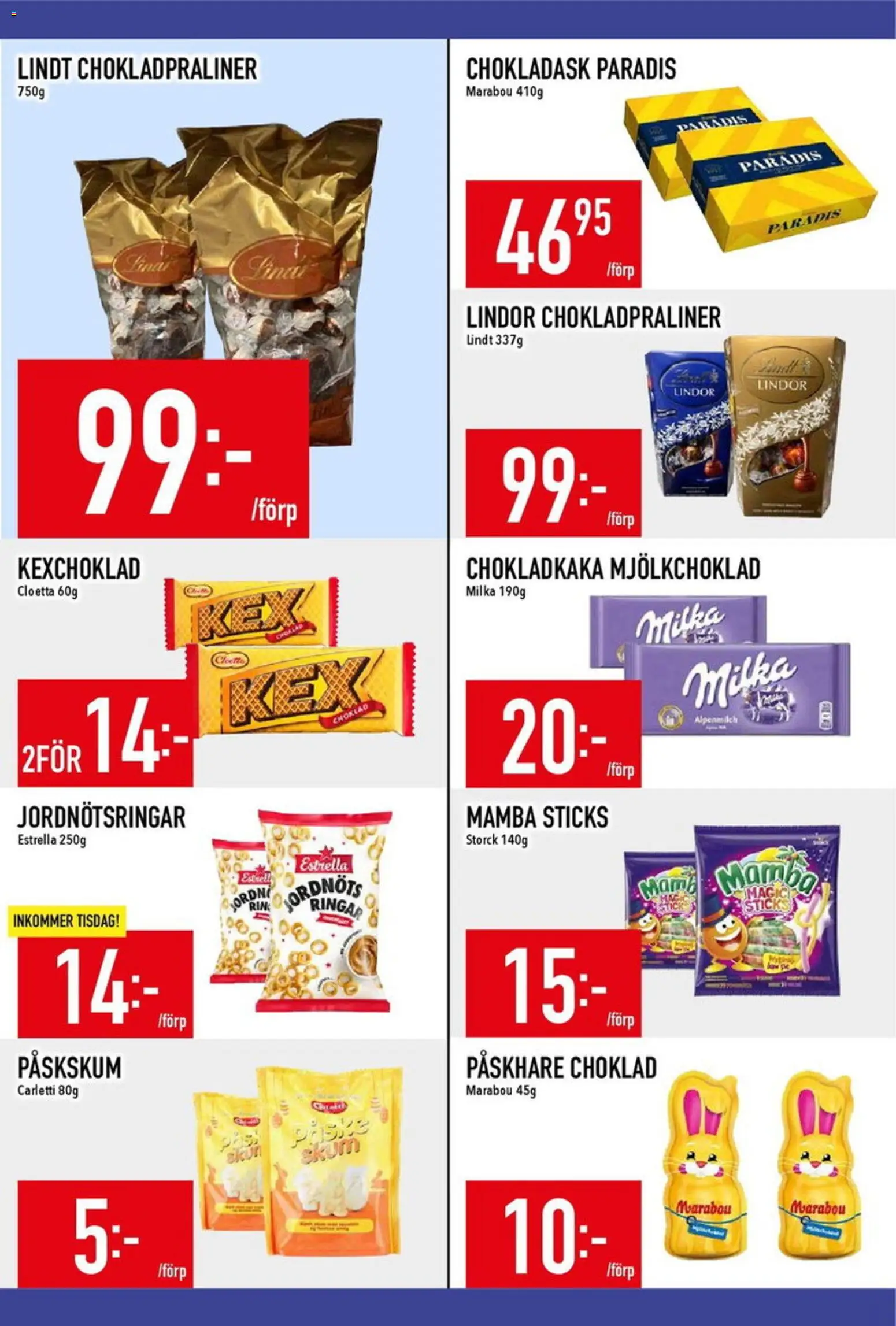 Matdax reklamblad aktuell från 07.04.2026 | Sida: 14 | Produkter: Chokladkaka, Ring, Choklad