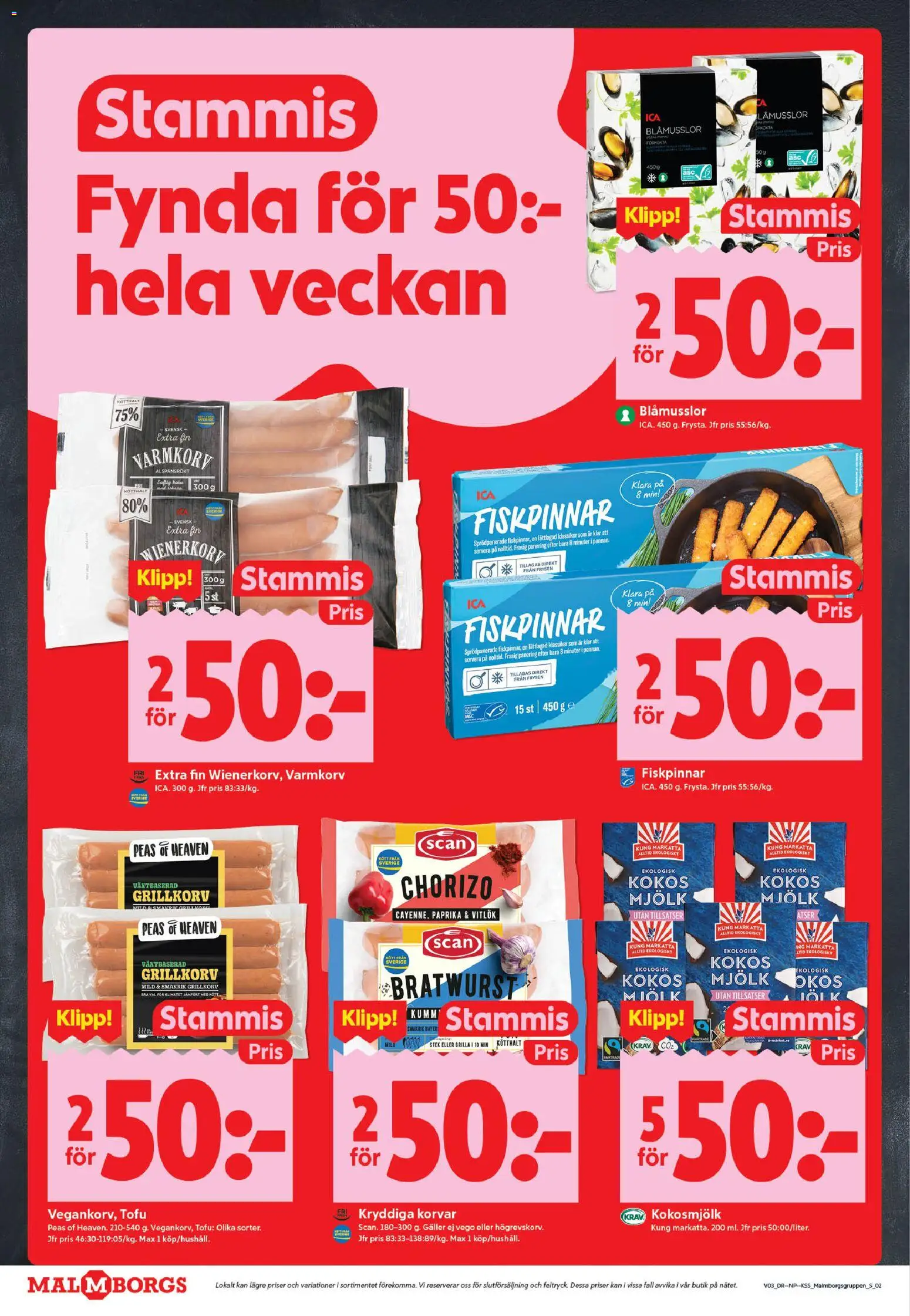 ICA Kvantum reklamblad aktuell från 12.01.2026 | Sida: 2 | Produkter: Varmkorv, Galler, Grillkorv, Vitlök