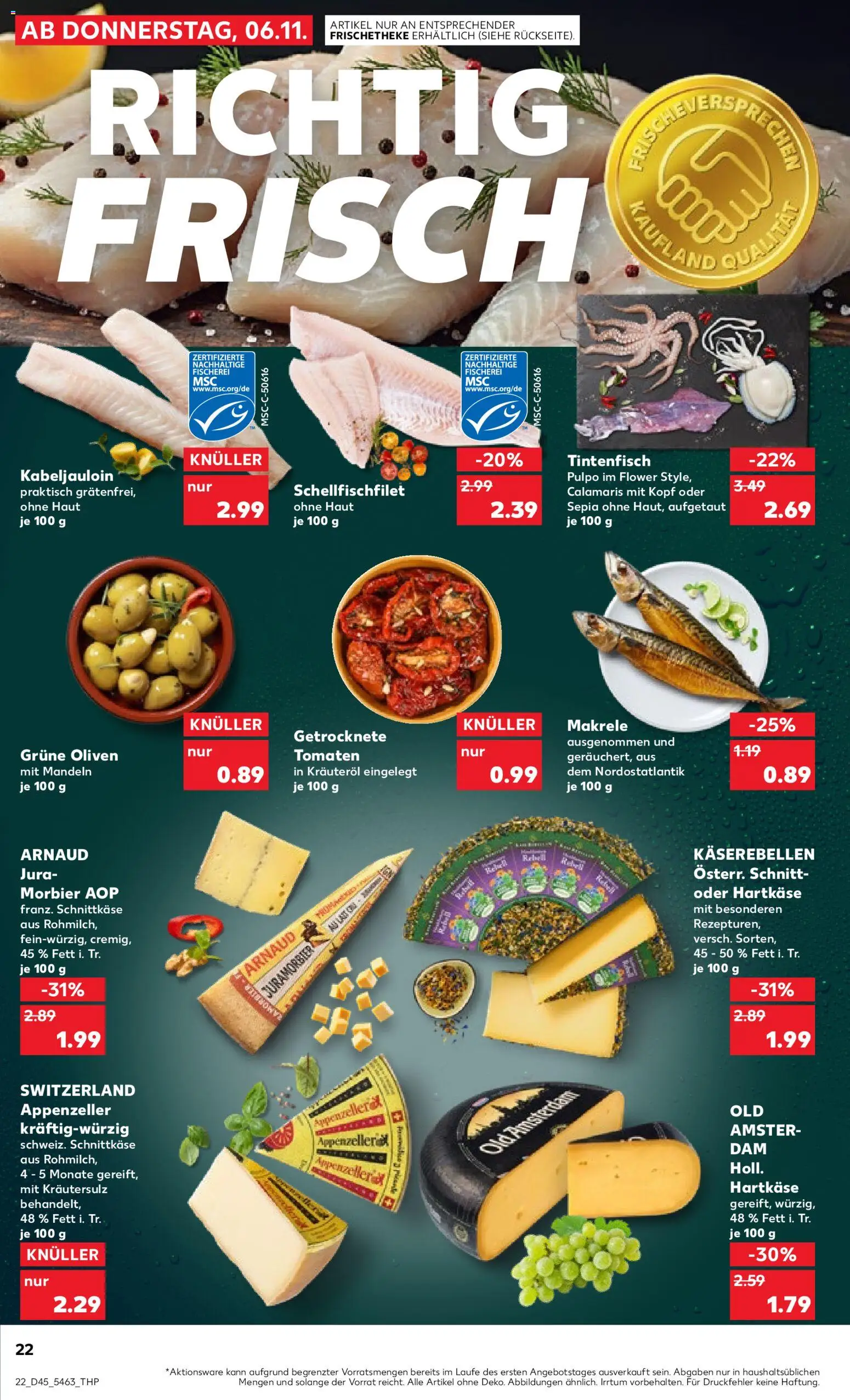 Kaufland prospekt Hamburg	 – gültig ab 06.11.2025 | Seite: 22 | Produkte: Jura, Tomaten, Mandeln, Tintenfisch