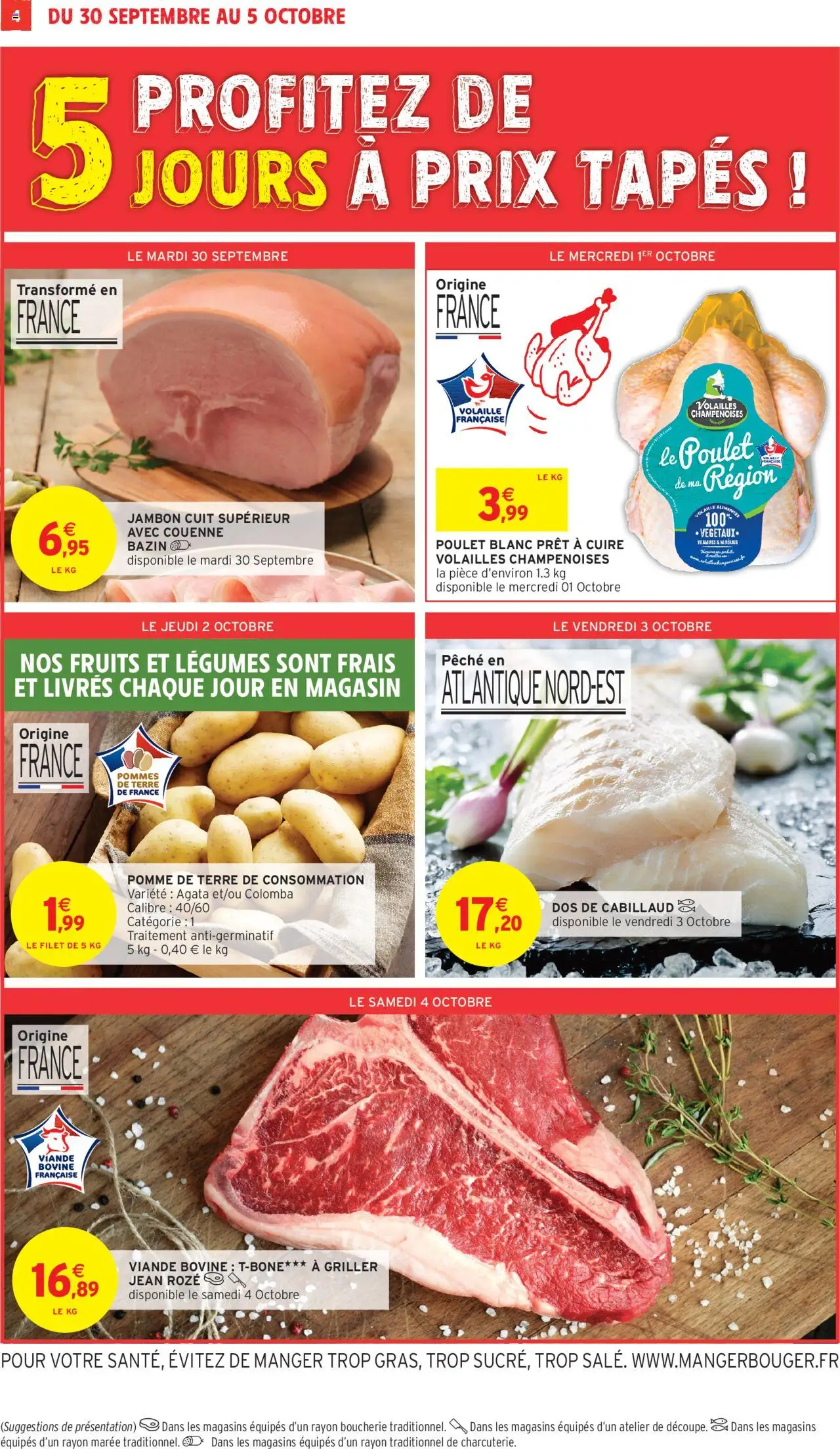  | Page: 4 | Produits: Volaille, Viande, Viande bovine, Pommes de terre