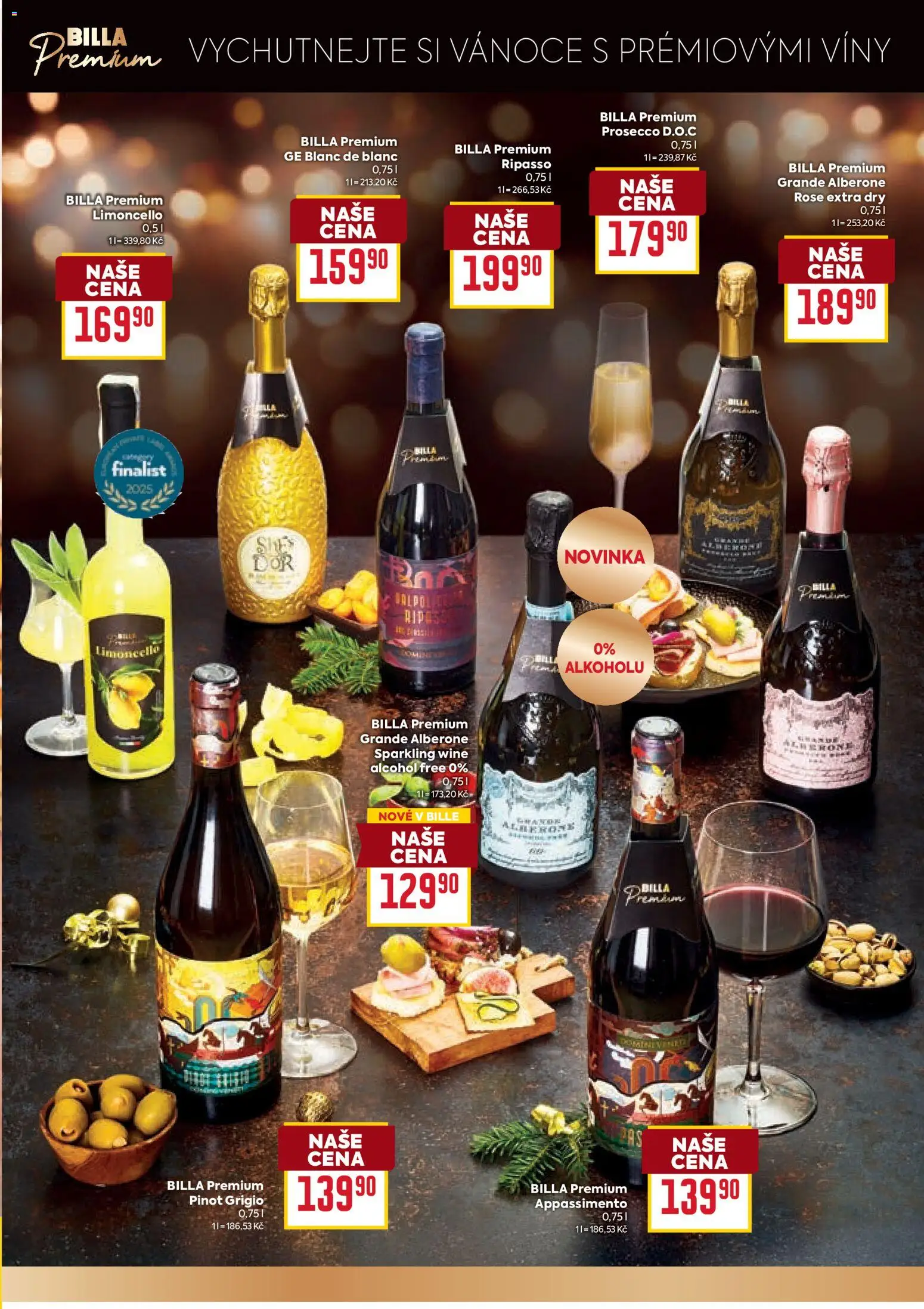 Billa Velký leták od 26.11.2025 | Strana: 27 | Produkty: Prosecco, Limoncello, Pinot Grigio