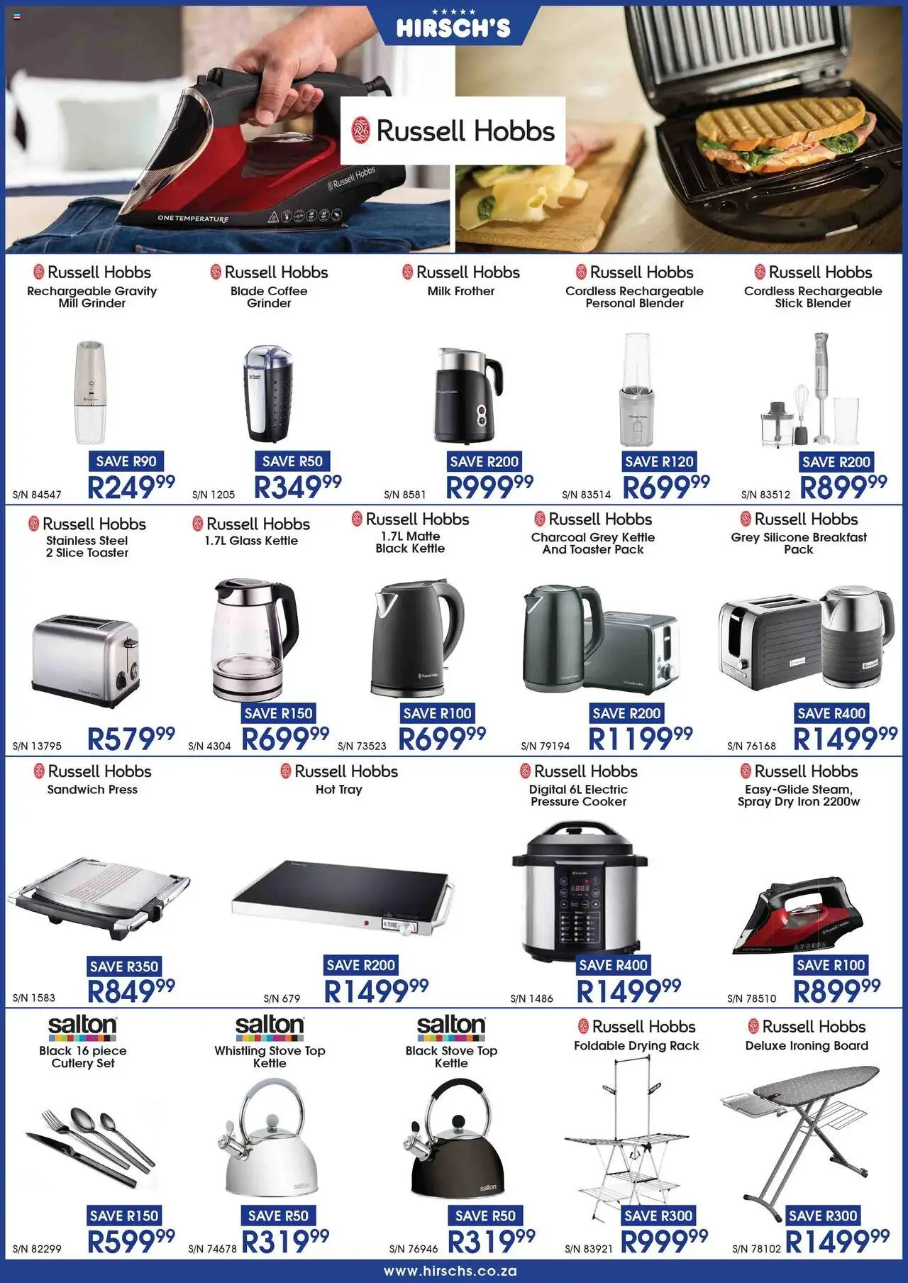 Hirsch's Specials │ valid from 24.06.2025 | Page: 34 | Products: Kettle, Cooker, Ironing board, Milk