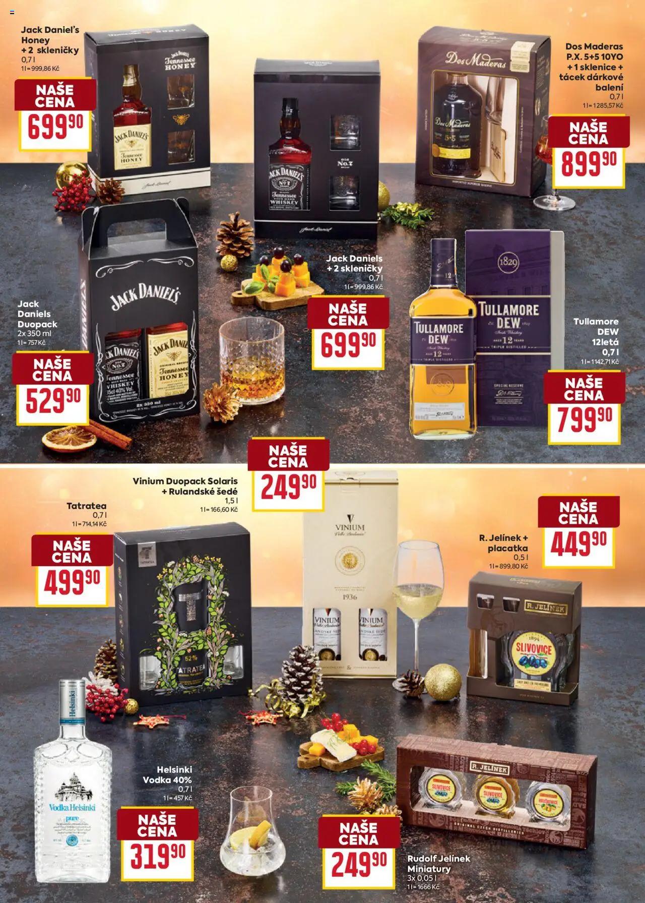 Billa leták - Vánoce Dry od 22.10.2025 | Strana: 5 | Produkty: Slivovice, Skleničky, Jelínek, Sklenice