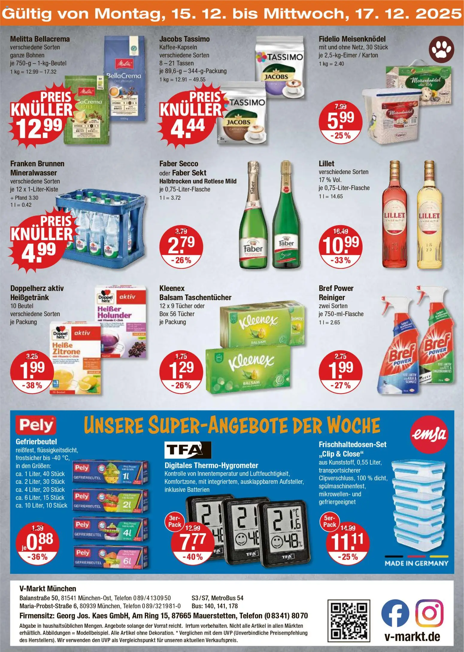 V-Markt - M&#252;nchen – gültig ab 11.12.2025 | Seite: 32 | Produkte: Melitta, Batterien, Sekt, Lillet