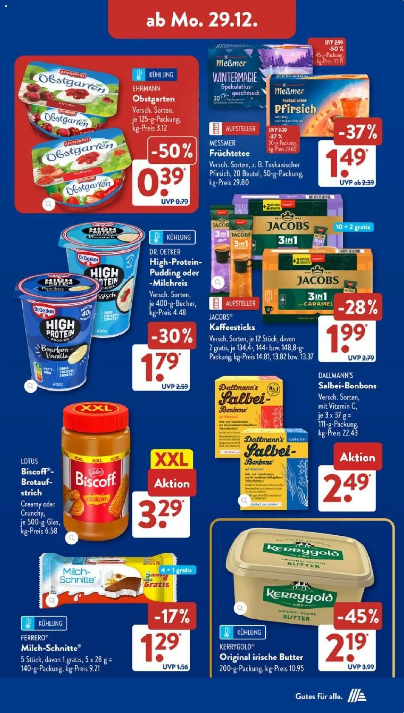 Aldi Süd Prospekt 	 – gültig ab 29.12.2025 | Seite: 7 | Produkte: Milch, Butter, Messmer, Pudding