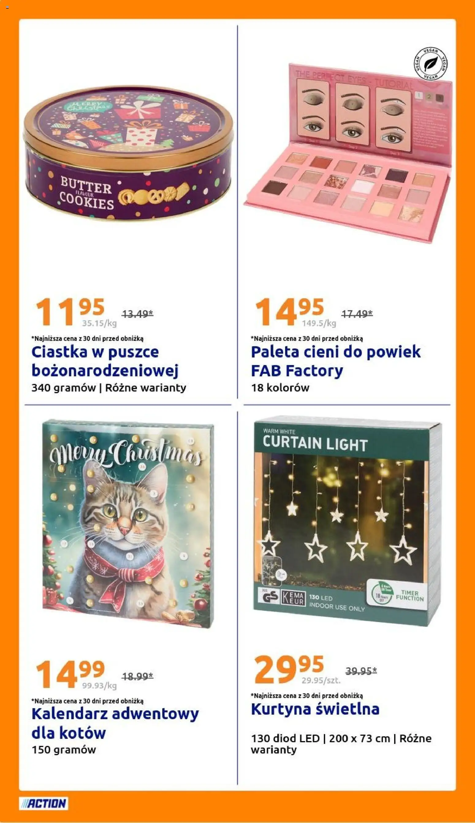 Action Gazetka od 19.11.2025 | Strona: 28 | Produkty: Kalendarz adwentowy, Kalendarz, Ciastka