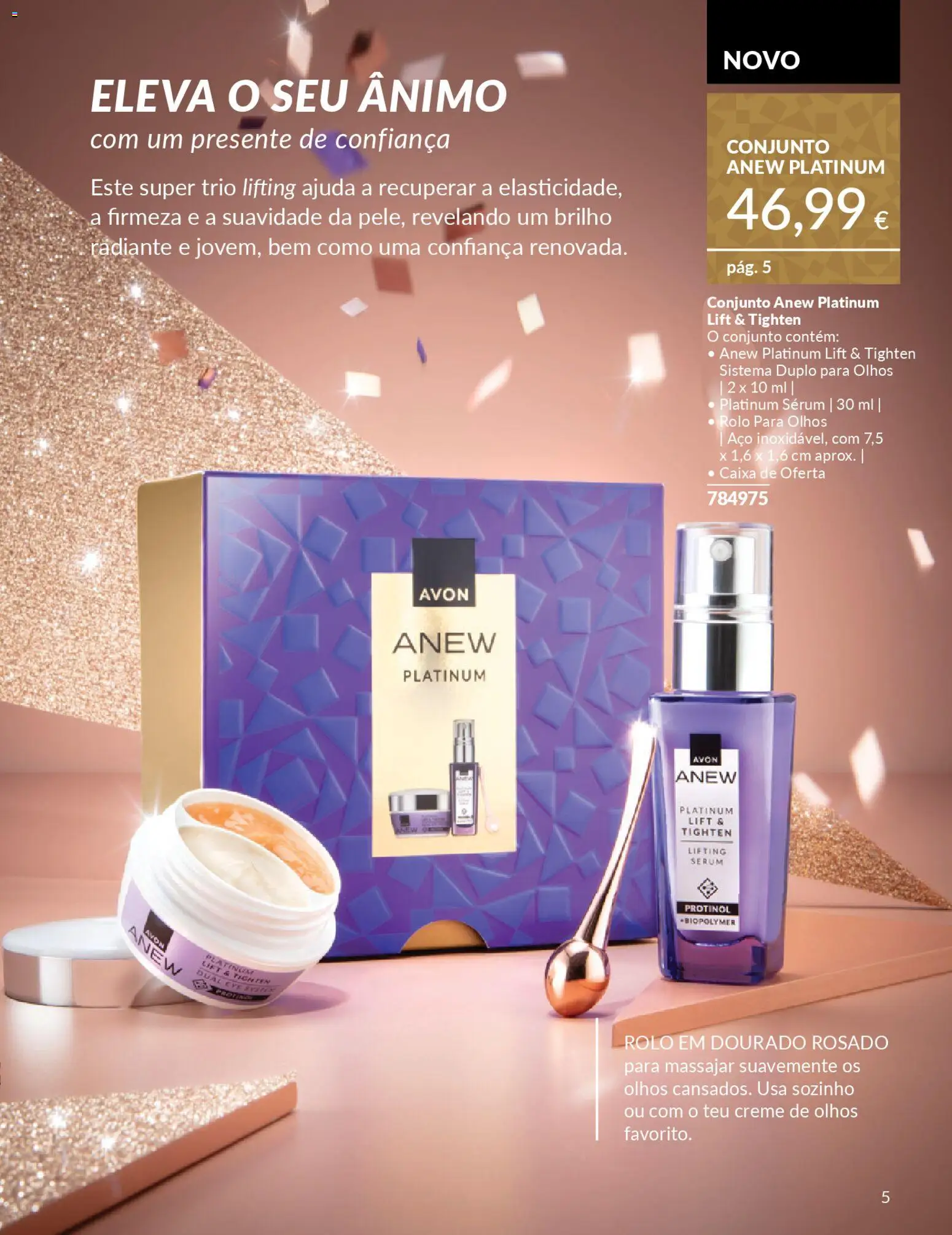 Avon - Um Natal alergre e radiante │ válido de 12.11.2025 | Página: 5 | Produtos: Sérum, Caixa, Creme