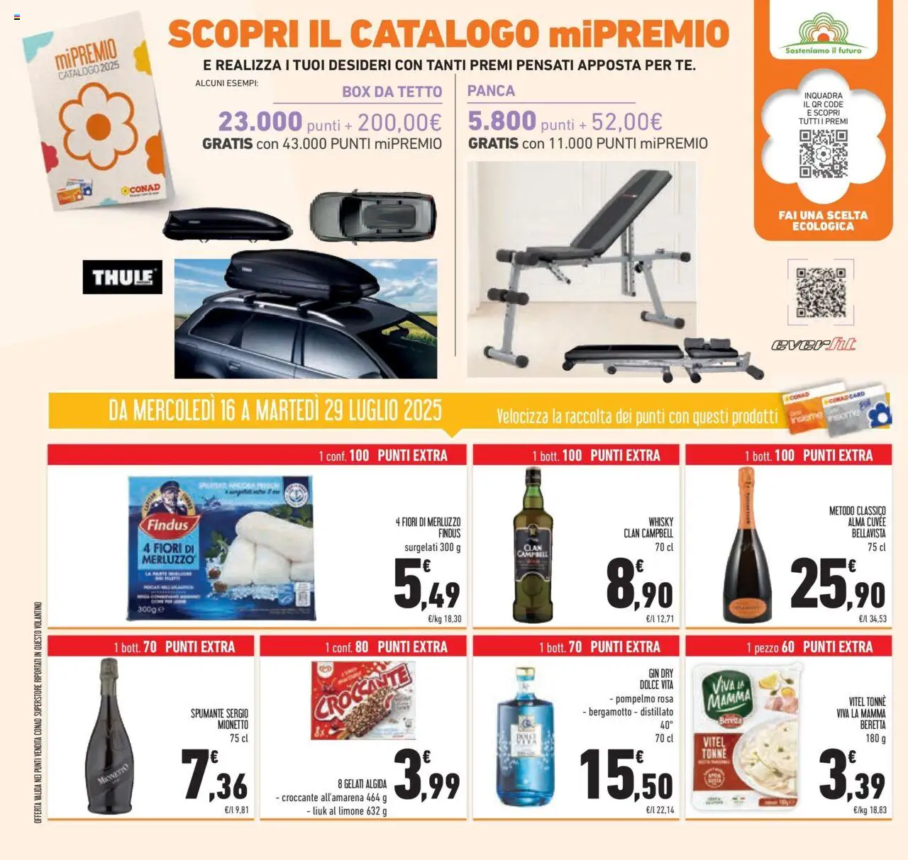 Volantino Conad del 15.07.2025 | Pagina: 38 | Prodotti: Merluzzo, Gin, Limone, Spumante