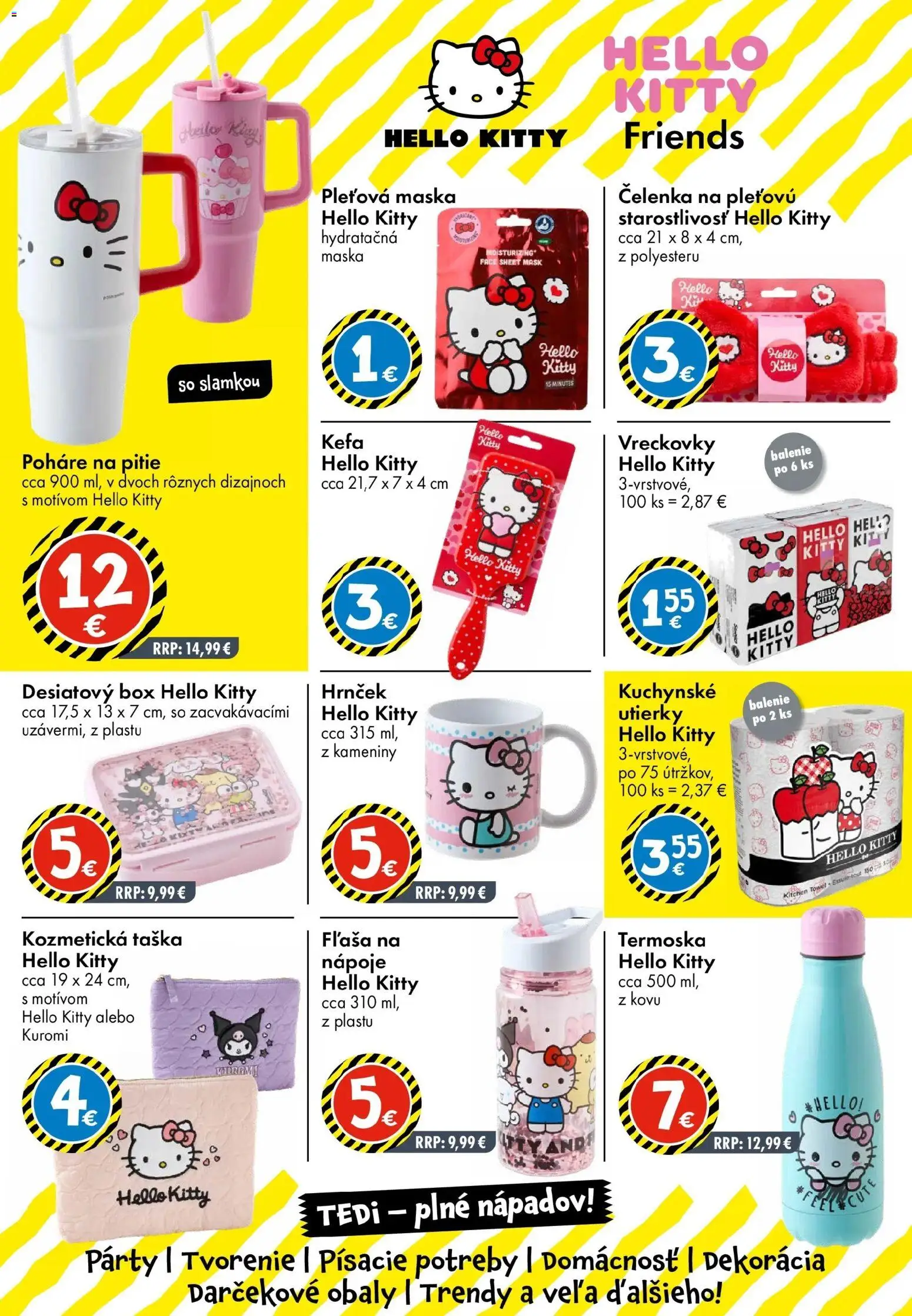 Nové TEDi akcie – leták je platný od 13.03.2026 | Strana: 21 | Produkty: Kefa, Maska, Taška