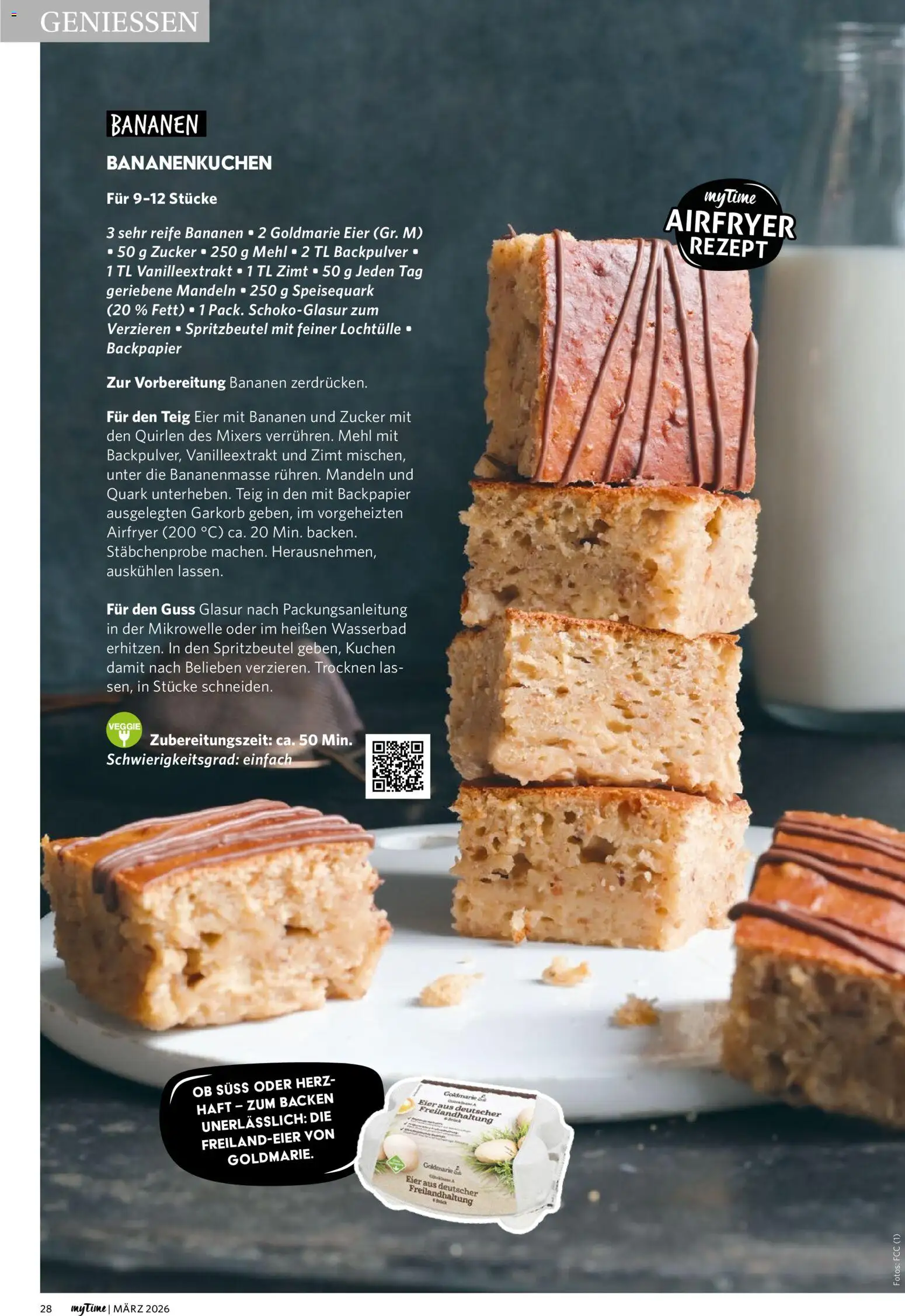 Combi myTime März 2026 – gültig ab 01.03.2026 | Seite: 28 | Produkte: Eier, Mandeln, Zucker, Speisequark