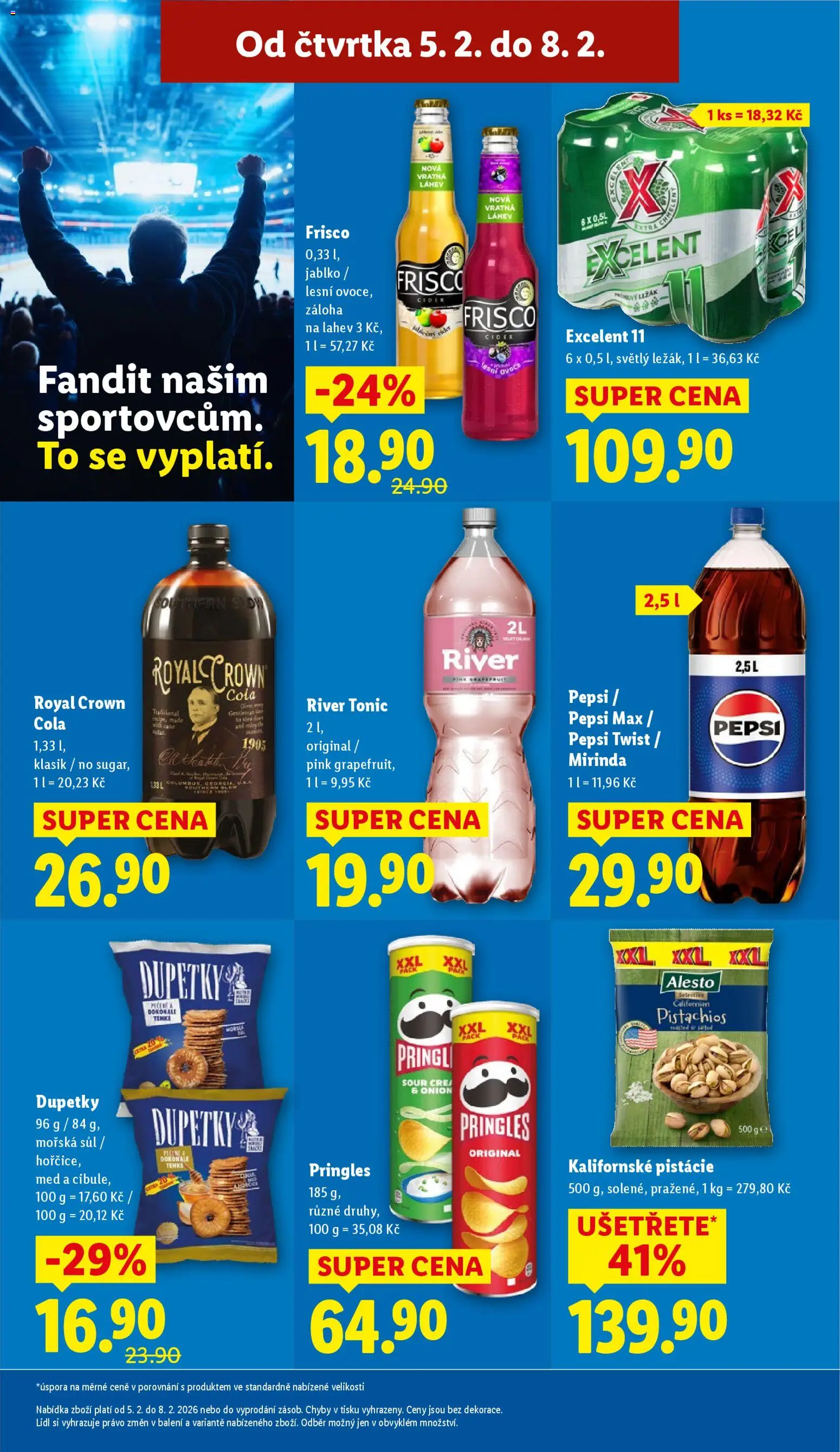 Lidl leták od 05.02.2026 | Strana: 21 | Produkty: Pepsi, Pringles, River tonic, Cola