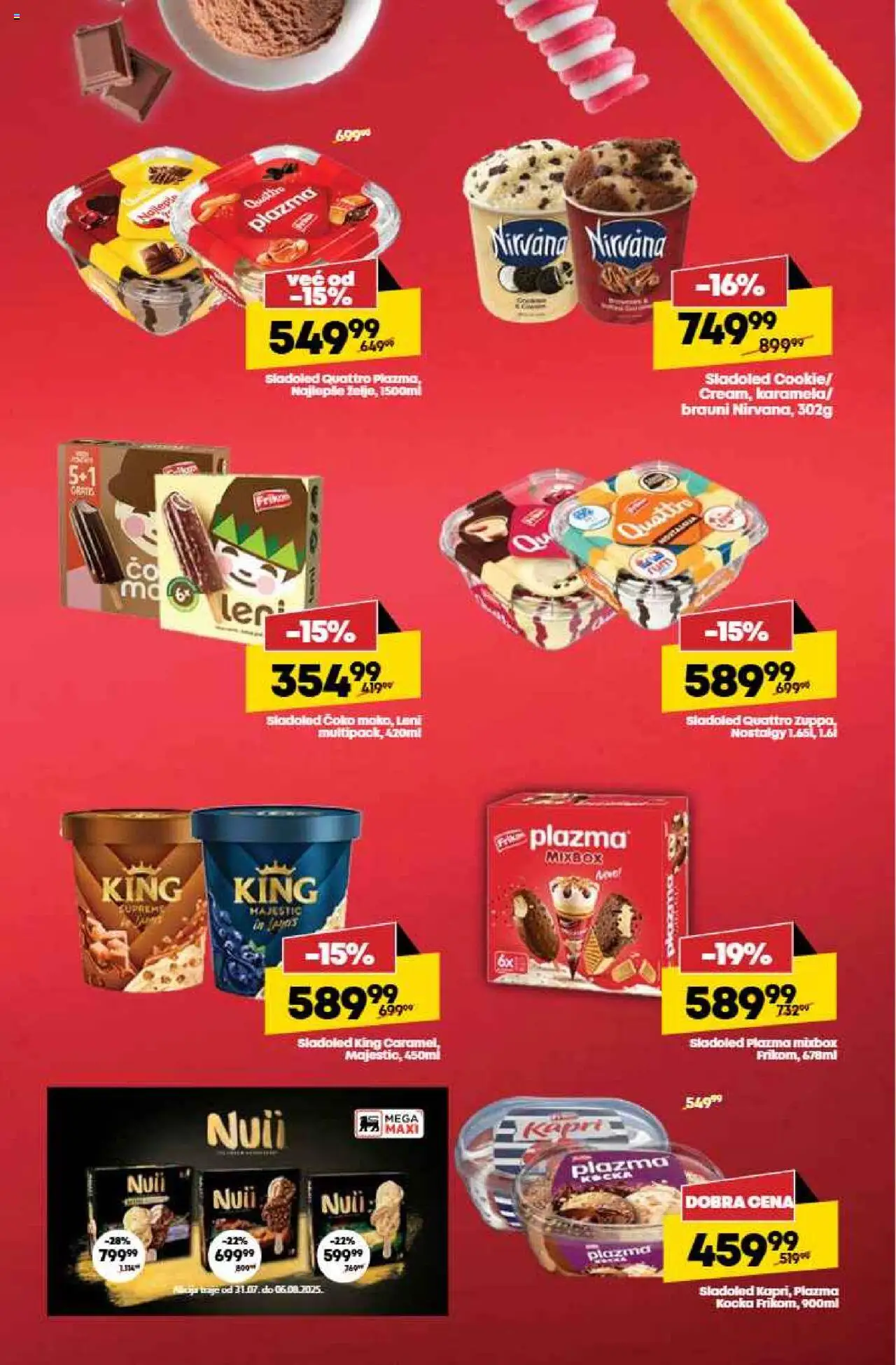Maxi katalog - važi od 31.07.2025 | Strana: 12 | Proizvode: Sladoled, Plazma