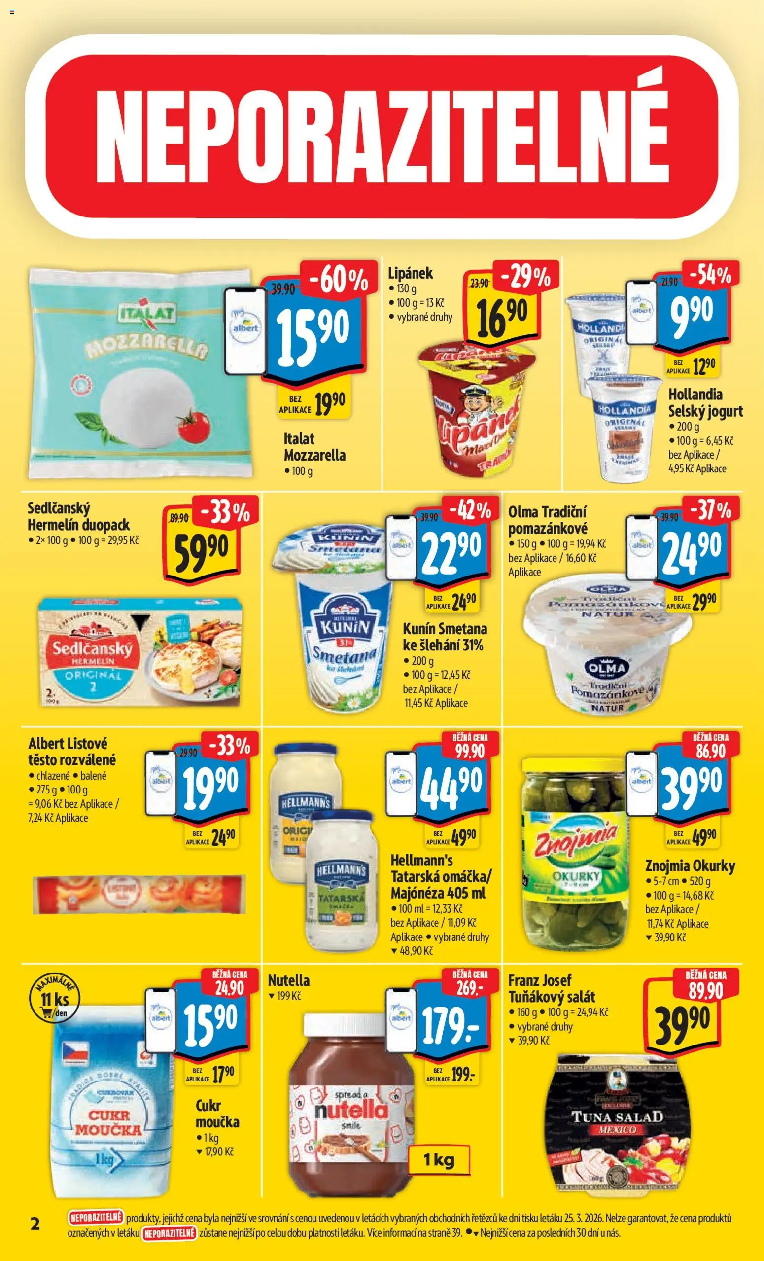 Albert leták - Hypermarket od 01.04.2026 | Strana: 6 | Produkty: Salát, Hellmann's, Hollandia, Tuňákový salát