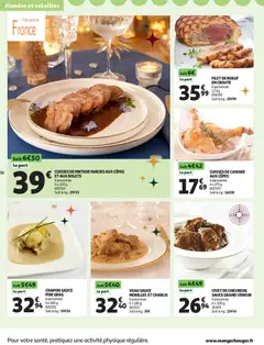 Auchan - Prévisualisation de Auchan - Bon Noël et Bonnes Affaires : Sélection traiteur valide à partir de 25.11.2025 | Page: 16 | Produits: Chapon, Cuisses de canard, Pintade