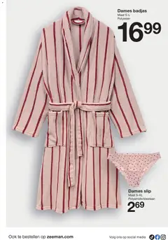 Zeeman - Folder - Voorbeeld van een folder van Zeeman, geldig van 17.01.2026 | Pagina: 12 | Producten: Badjas, Slip