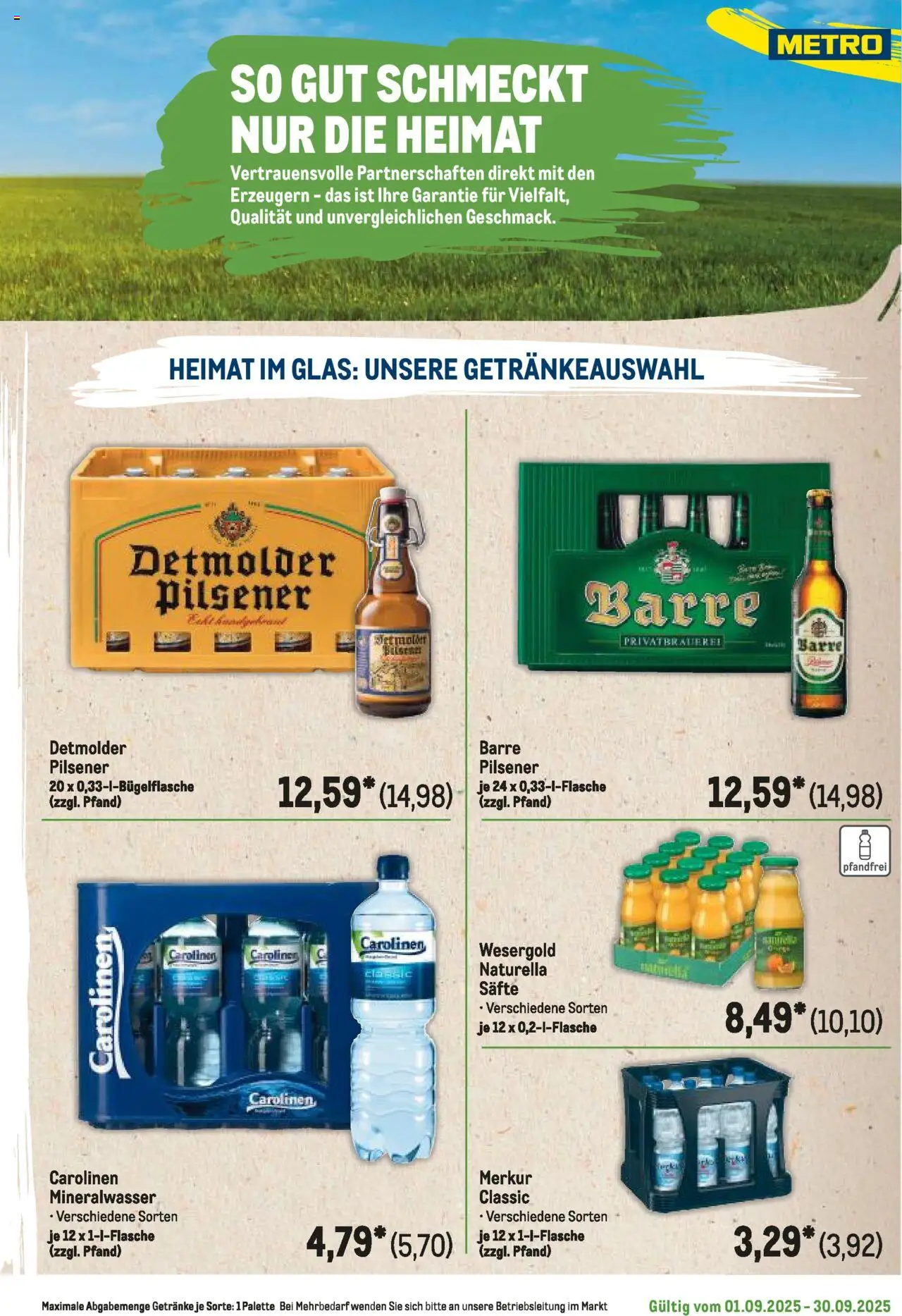 Metro Regionaler Flyer - gültig ab dem 01.09.2025 | Seite: 45 | Produkte: Mineralwasser